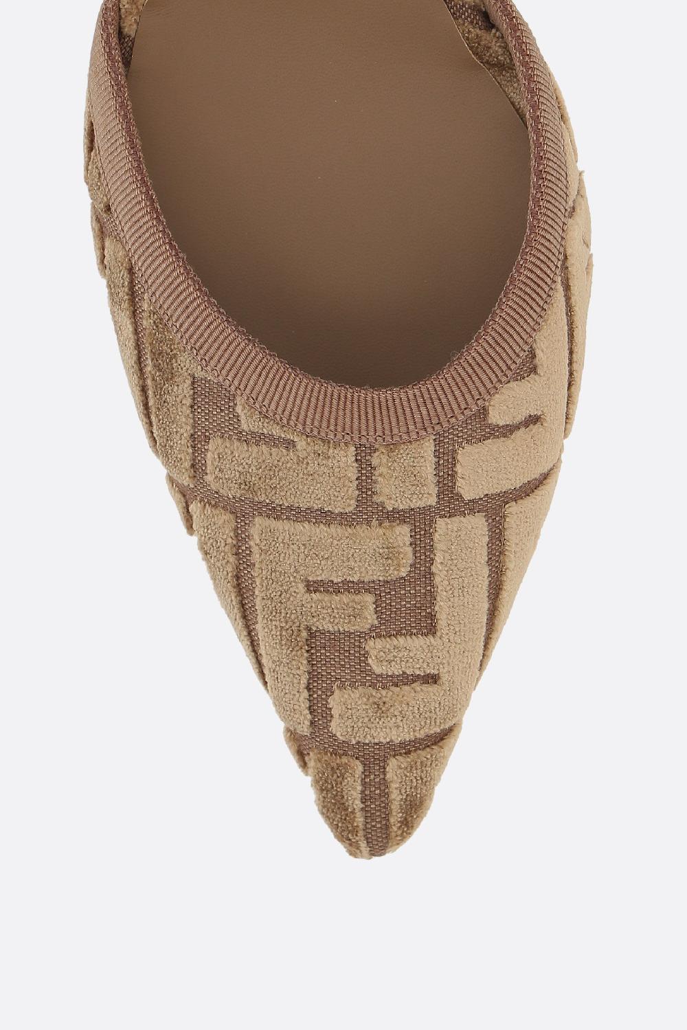 FENDI Slingback Colibrì Lite In Velluto Jacquard FF