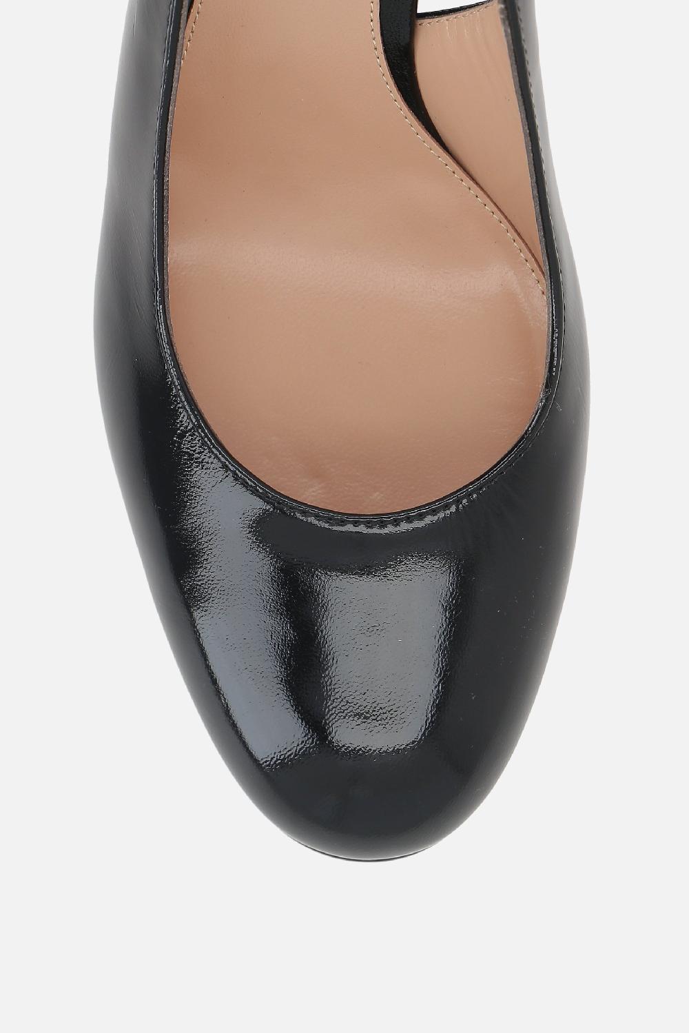 GIANVITO ROSSI Slingback Platform Bessie In Vernice