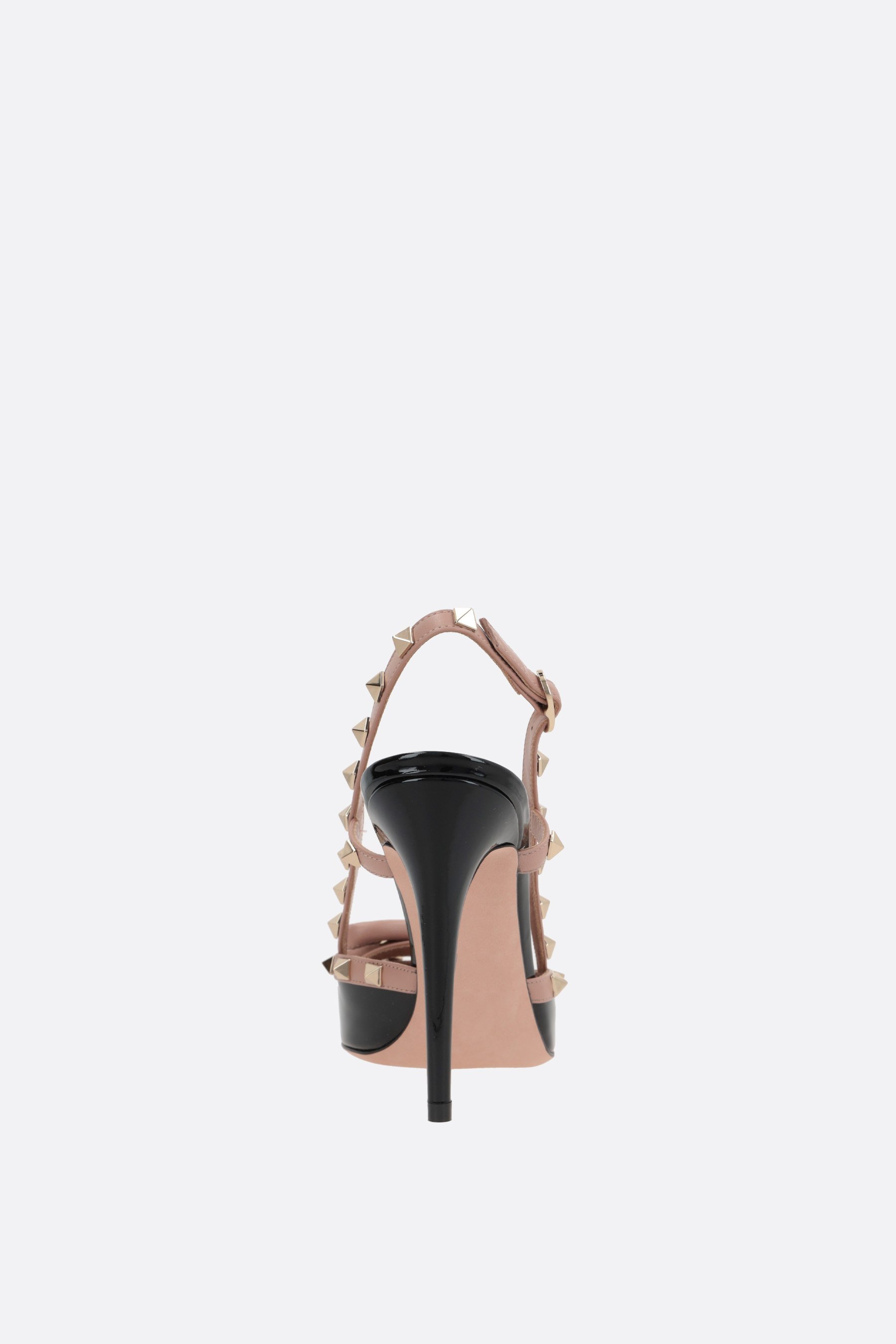 VALENTINO GARAVANI Slingback Rockstud Bow In Vernice