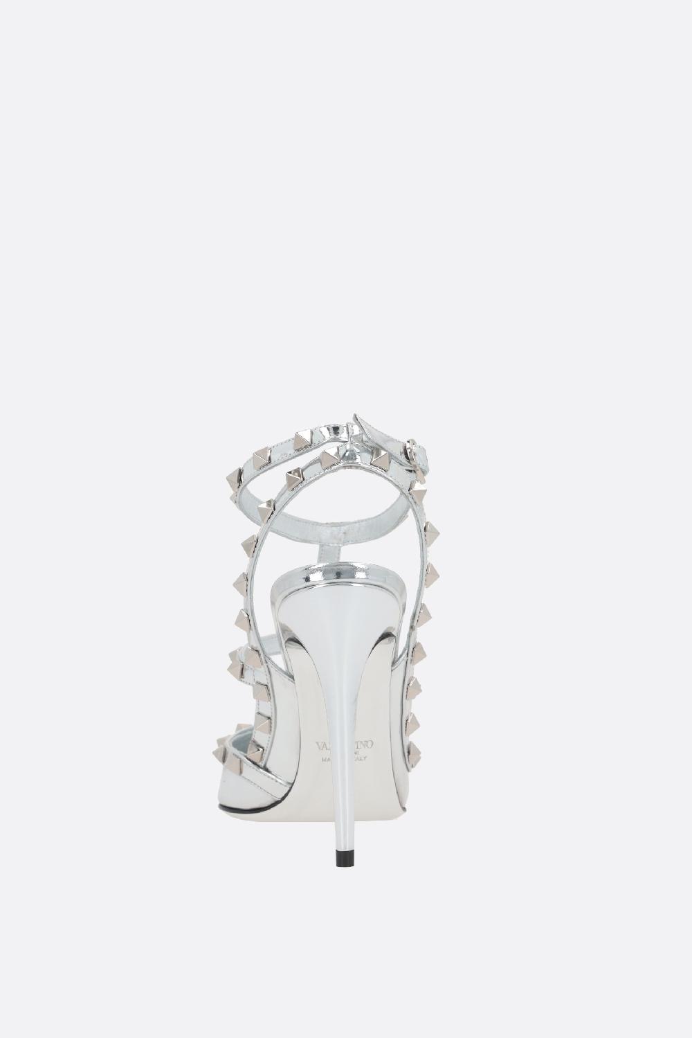 VALENTINO GARAVANI Slingback Rockstud In Pelle Laminata