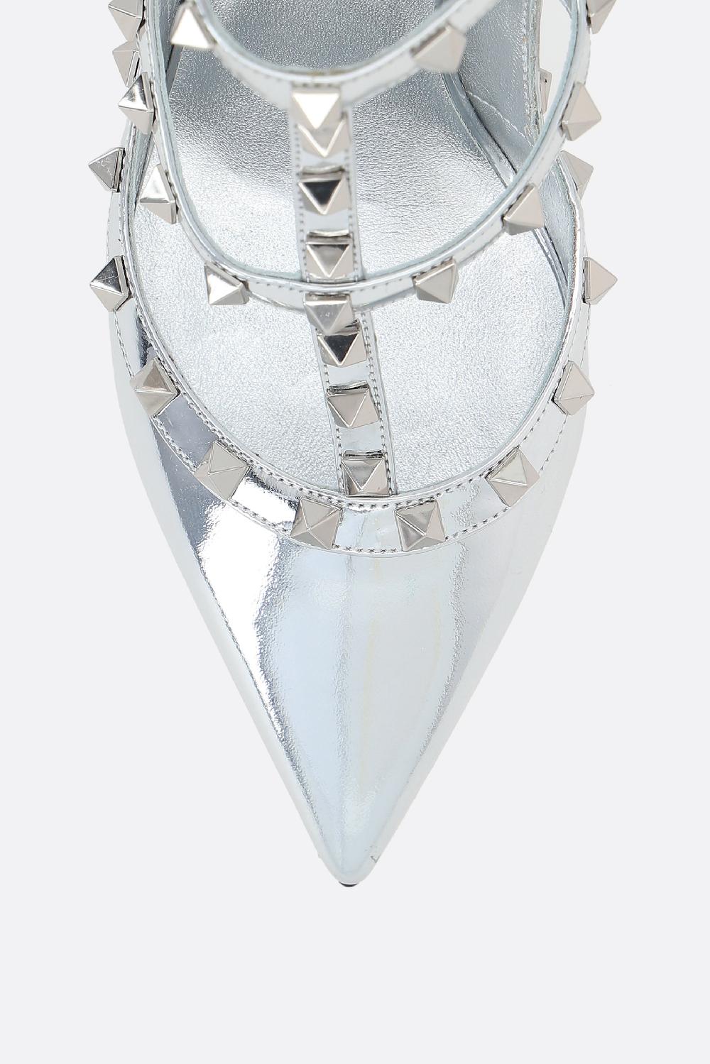 VALENTINO GARAVANI Slingback Rockstud In Pelle Laminata