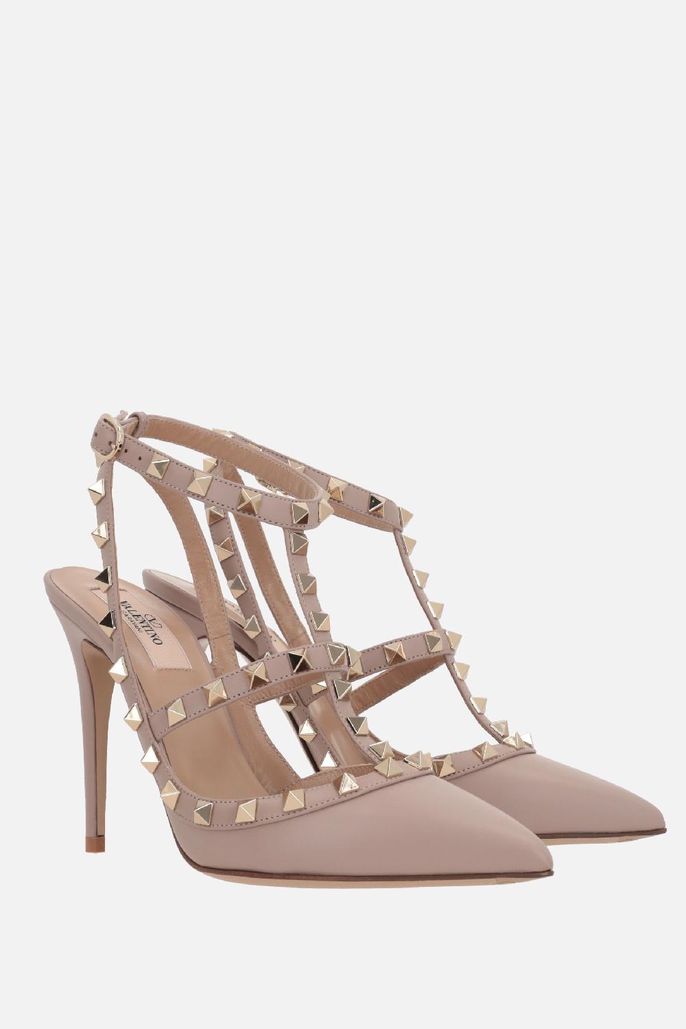 VALENTINO GARAVANI Slingback Rockstud In Pelle Liscia