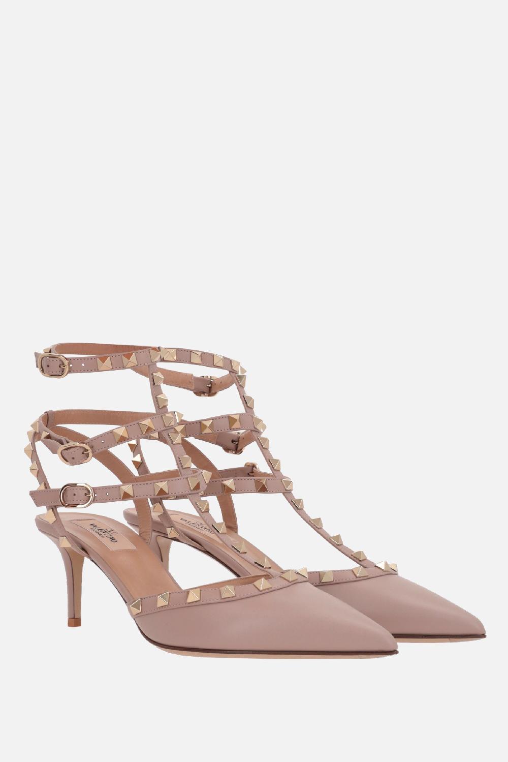 VALENTINO GARAVANI Slingback Rockstud In Pelle Liscia