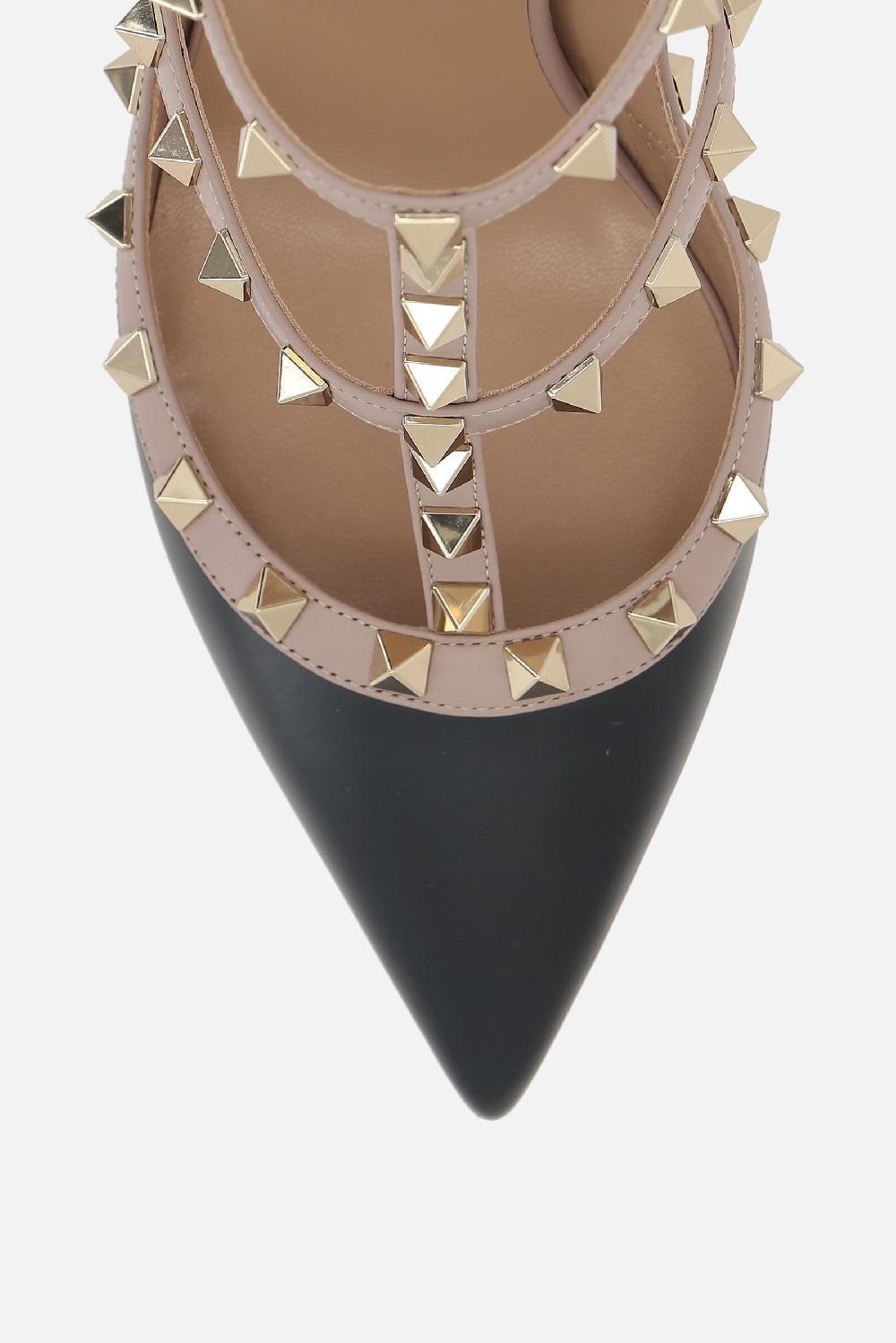 VALENTINO GARAVANI Slingback Rockstud In Pelle Liscia