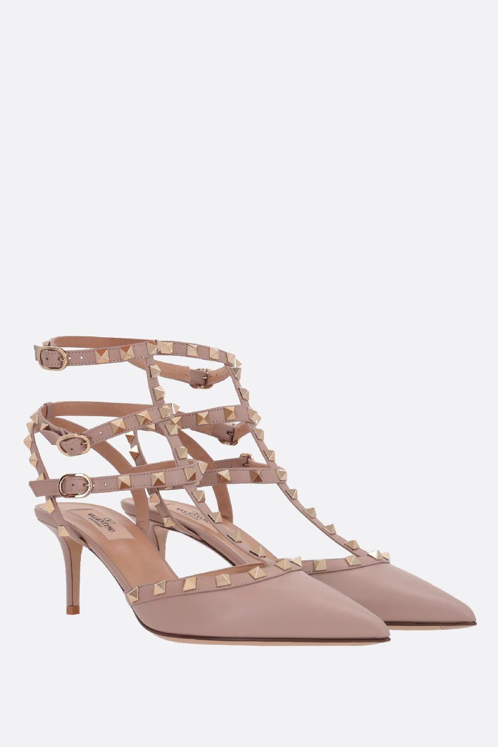 VALENTINO GARAVANI Slingback Rockstud In Pelle Liscia