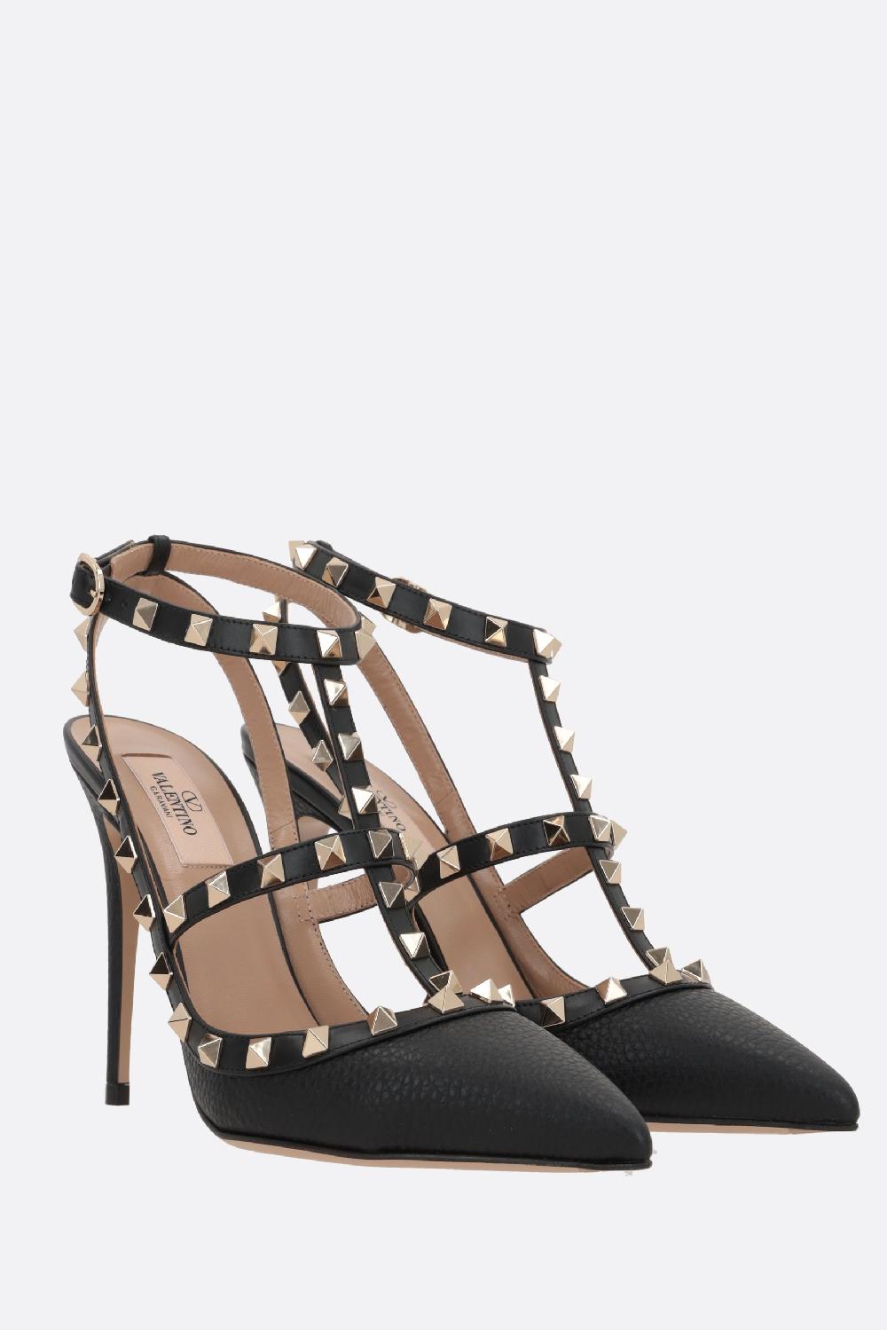 VALENTINO GARAVANI Slingback Rockstud In Pelle Martellata