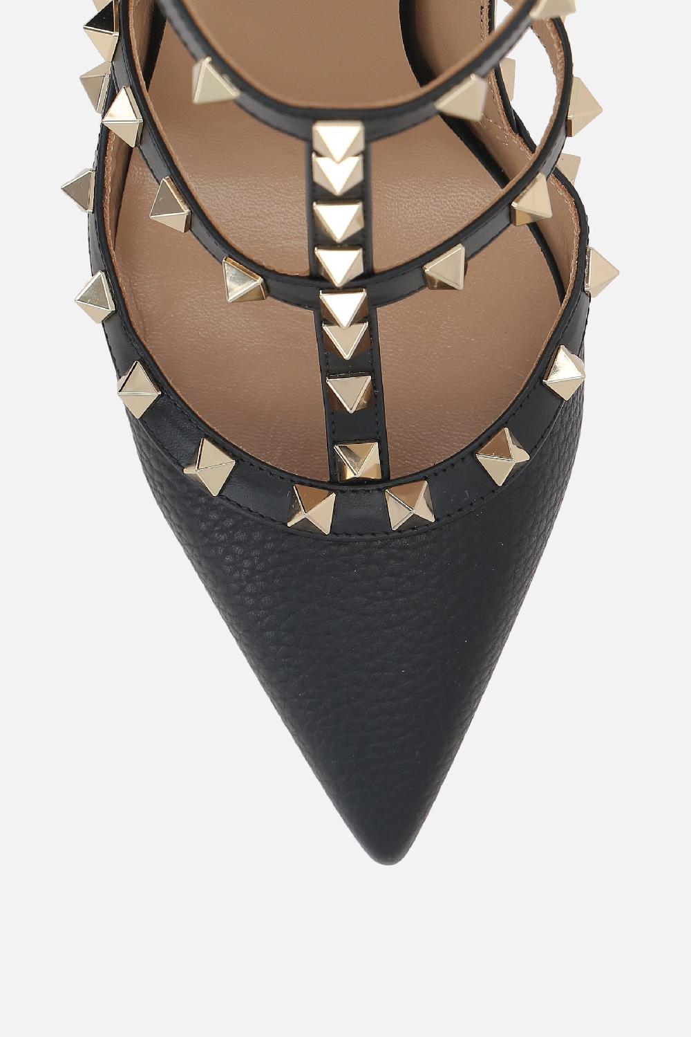 VALENTINO GARAVANI Slingback Rockstud In Pelle Martellata