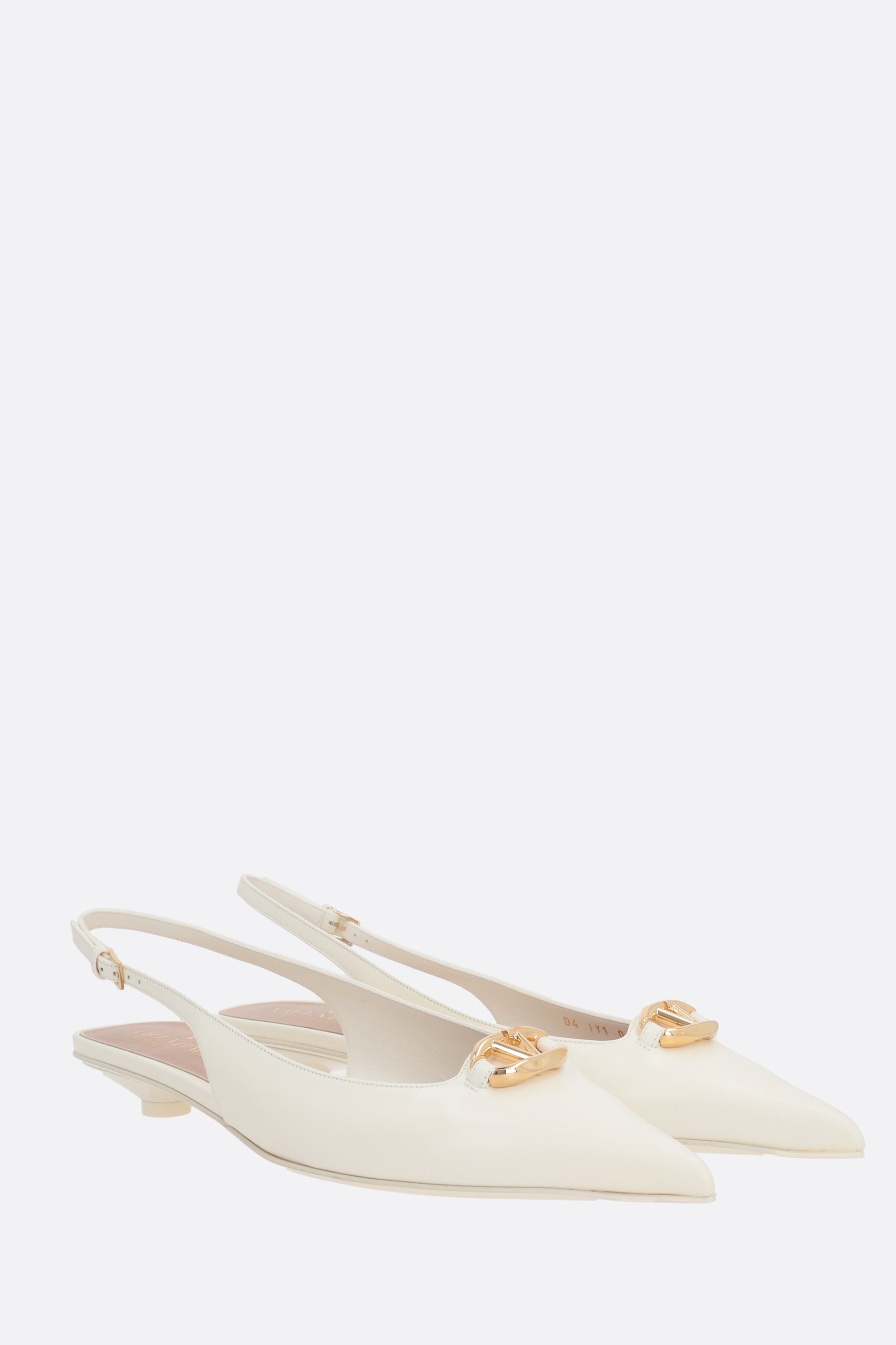VALENTINO GARAVANI Slingback VLogo The Bold Edition In Pelle Liscia