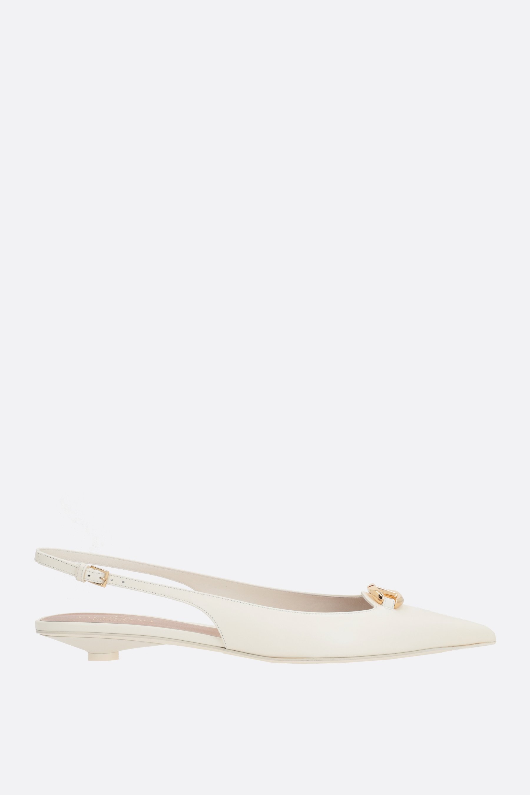 VALENTINO GARAVANI slingback VLogo The Bold Edition in pelle liscia