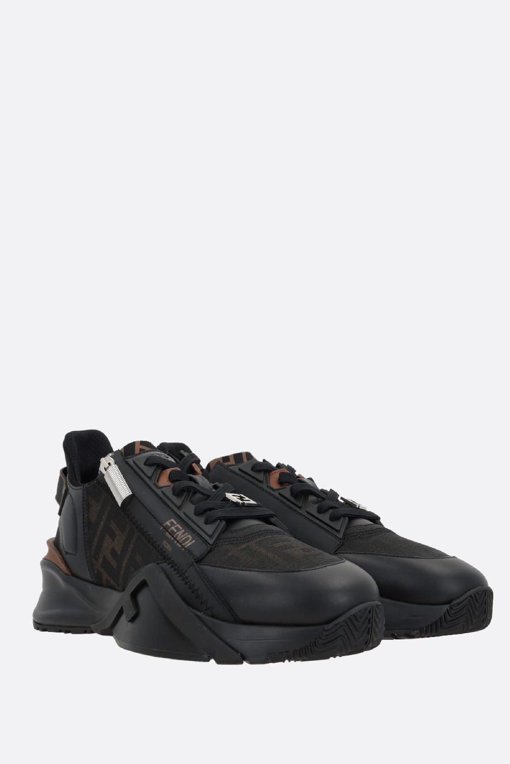 FENDI Sneaker Fendi Flow In Pelle Liscia E Tessuto FF