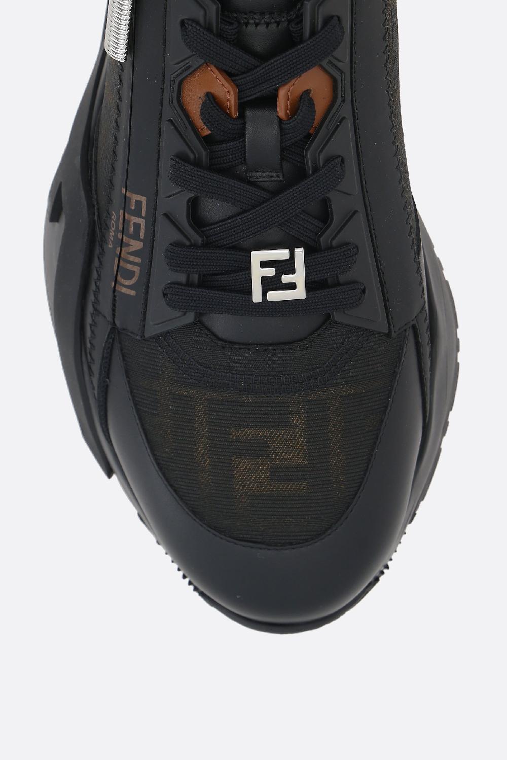 FENDI Sneaker Fendi Flow In Pelle Liscia E Tessuto FF