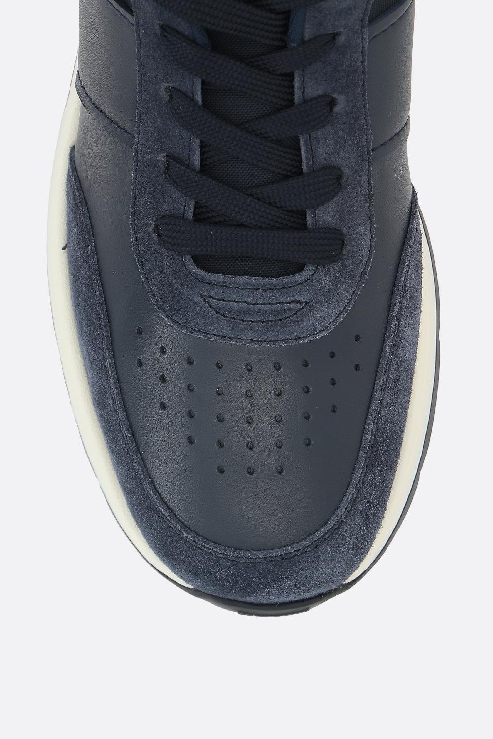 TOD'S Sneaker In Pelle Liscia Suede E Tessuto Tecnico