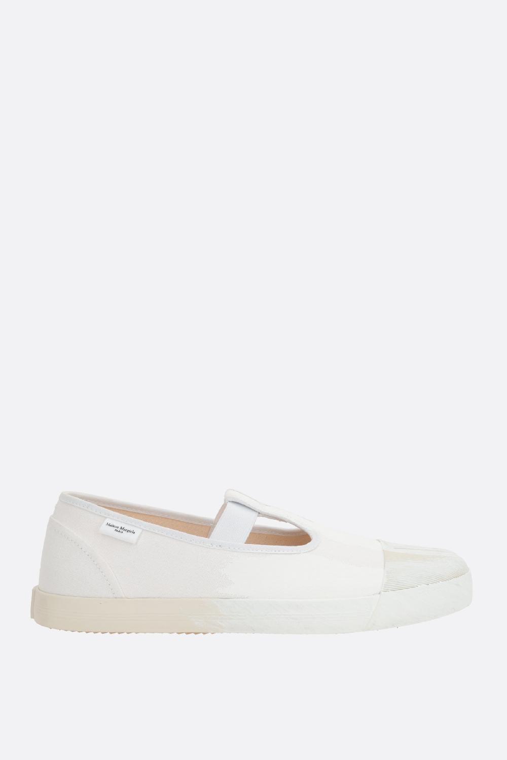 MAISON MARGIELA sneaker On the Deck Tabi in canvas Bianchetto