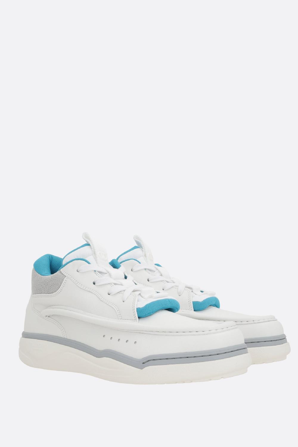 VALENTINO GARAVANI Sneaker Runboot In Pelle Liscia E Rete