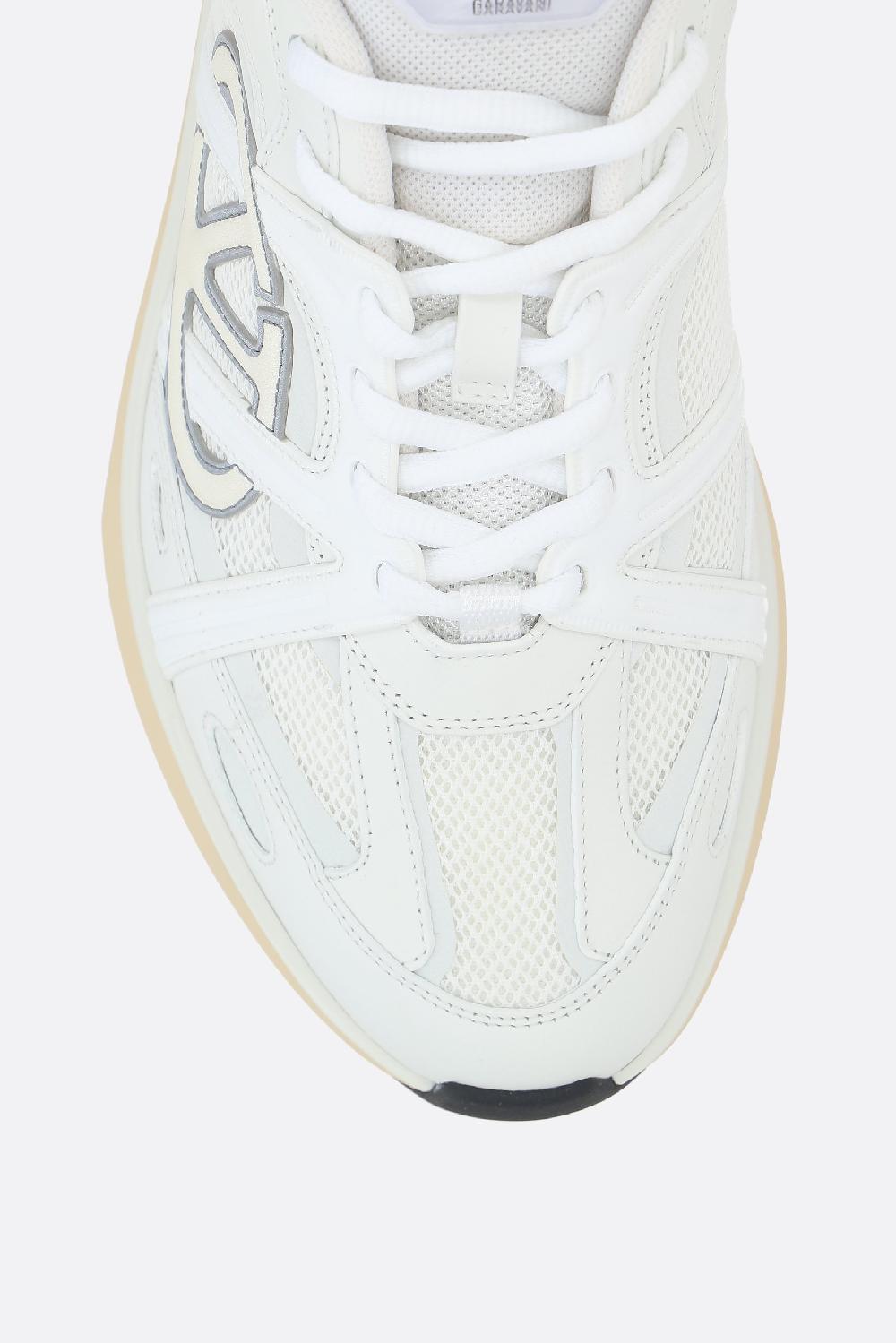 VALENTINO GARAVANI Sneaker Vlogo Easyjog In Mesh E Pelle Liscia