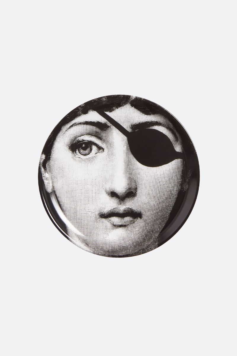 FORNASETTI sottobicchiere Tema e Variazioni N° 8 in porcellana