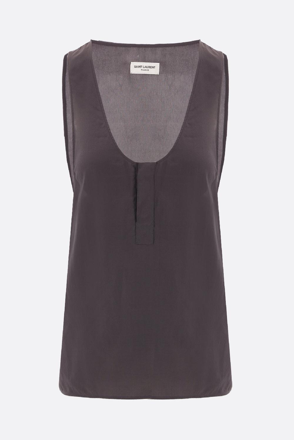 SAINT LAURENT spalla larga con bottoncini coperti davanti