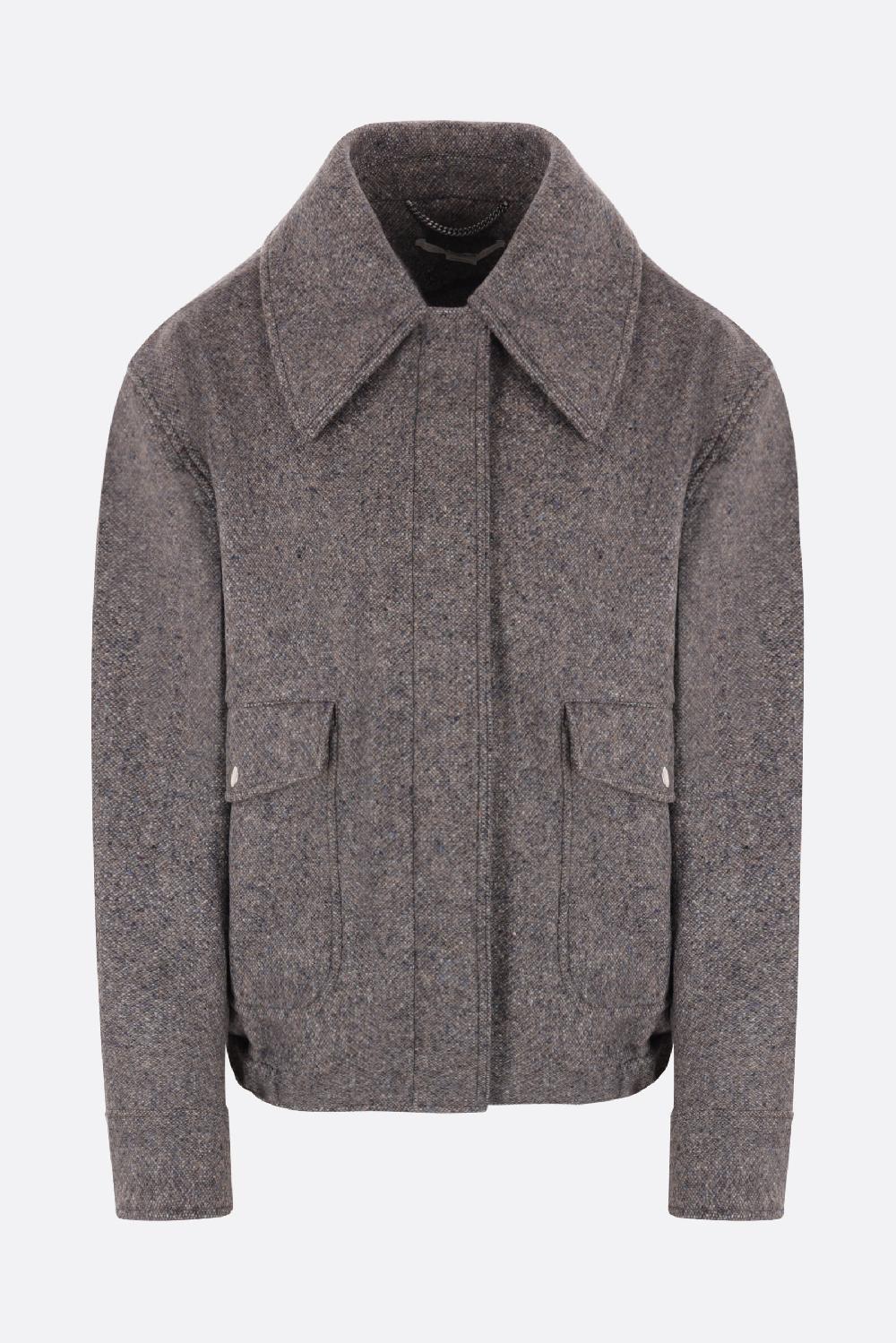 STELLA McCARTNEY Bomber Oversize In Misto Lana