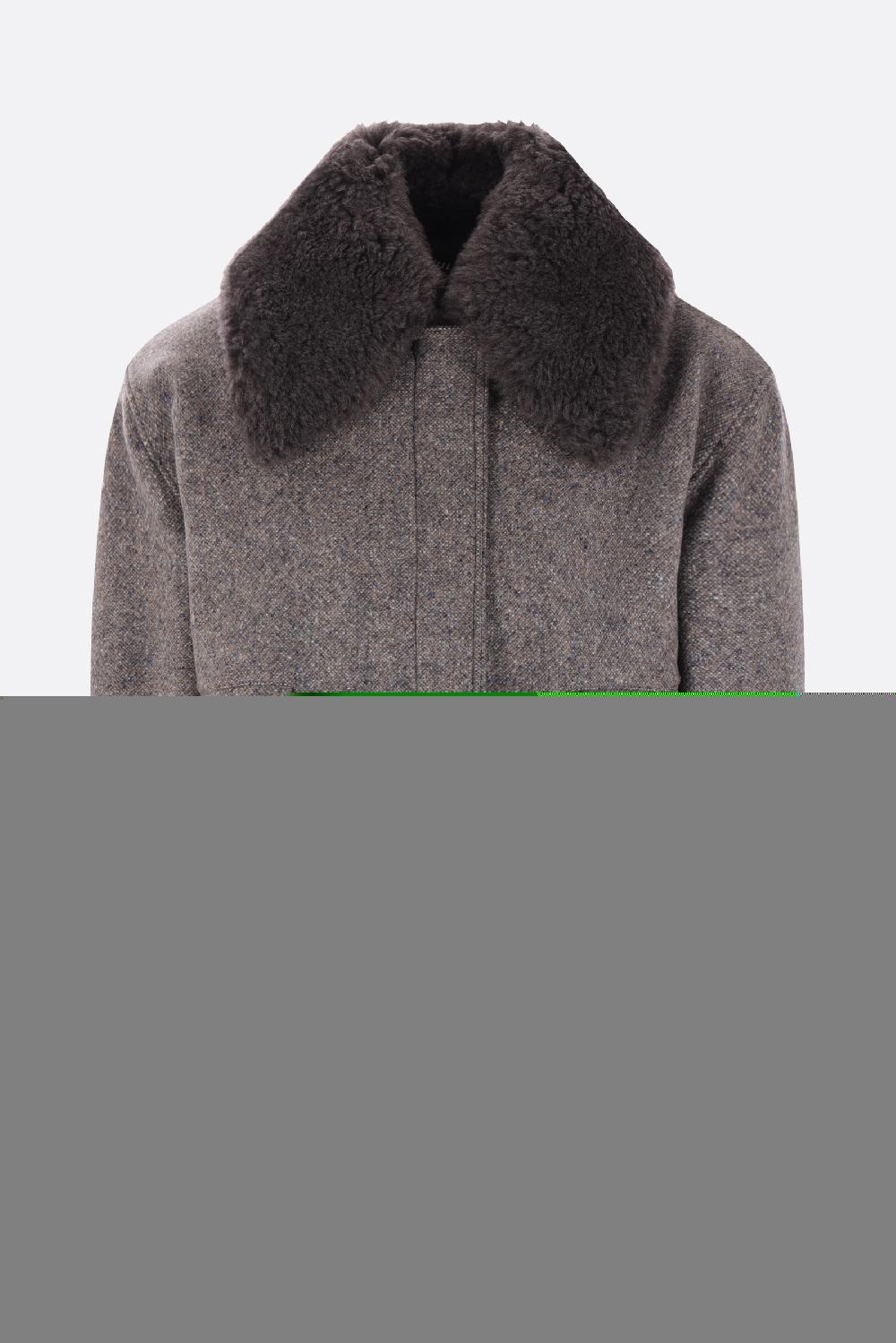 STELLA McCARTNEY bomber oversize in misto lana