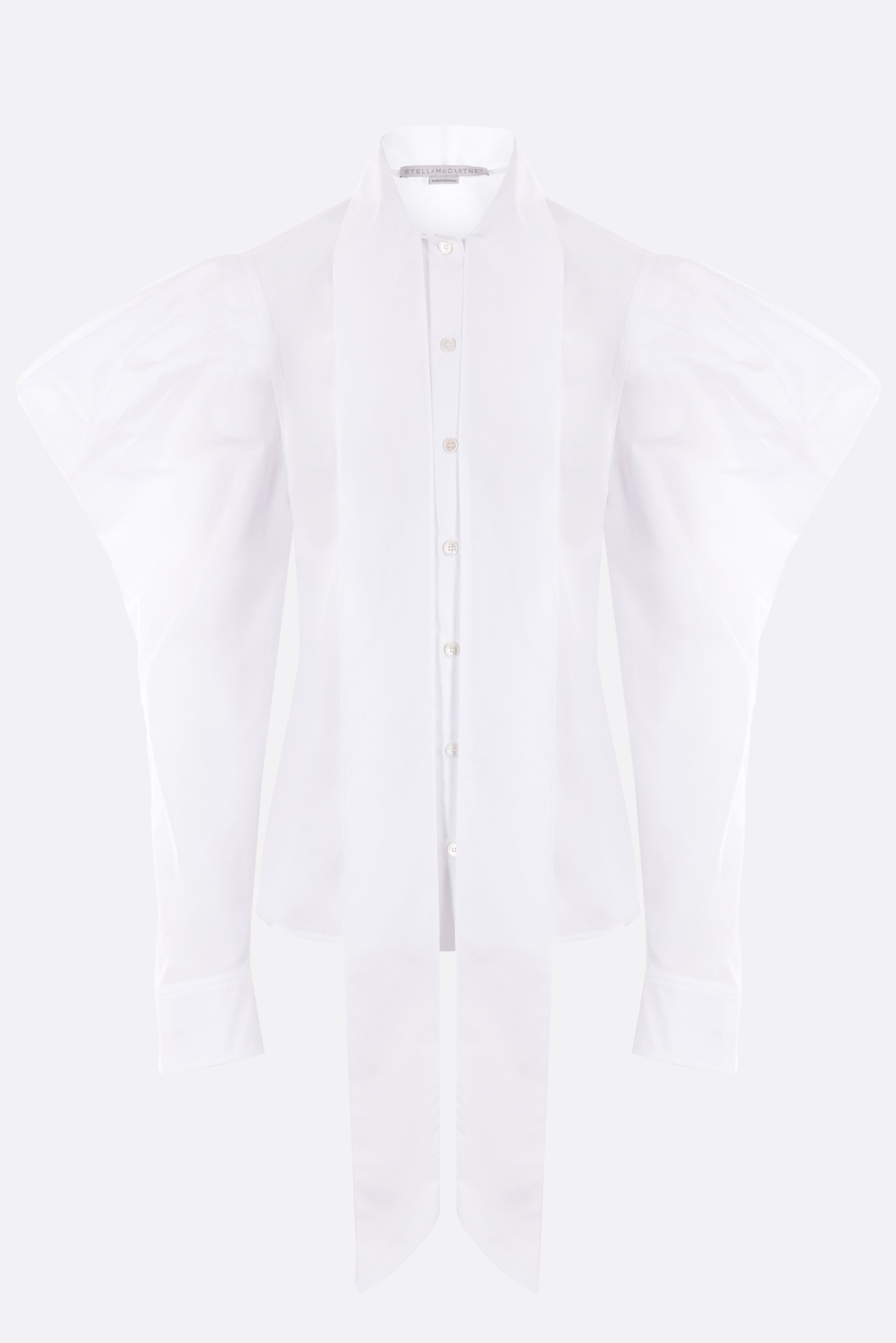 STELLA McCARTNEY camicia in popeline con fiocco