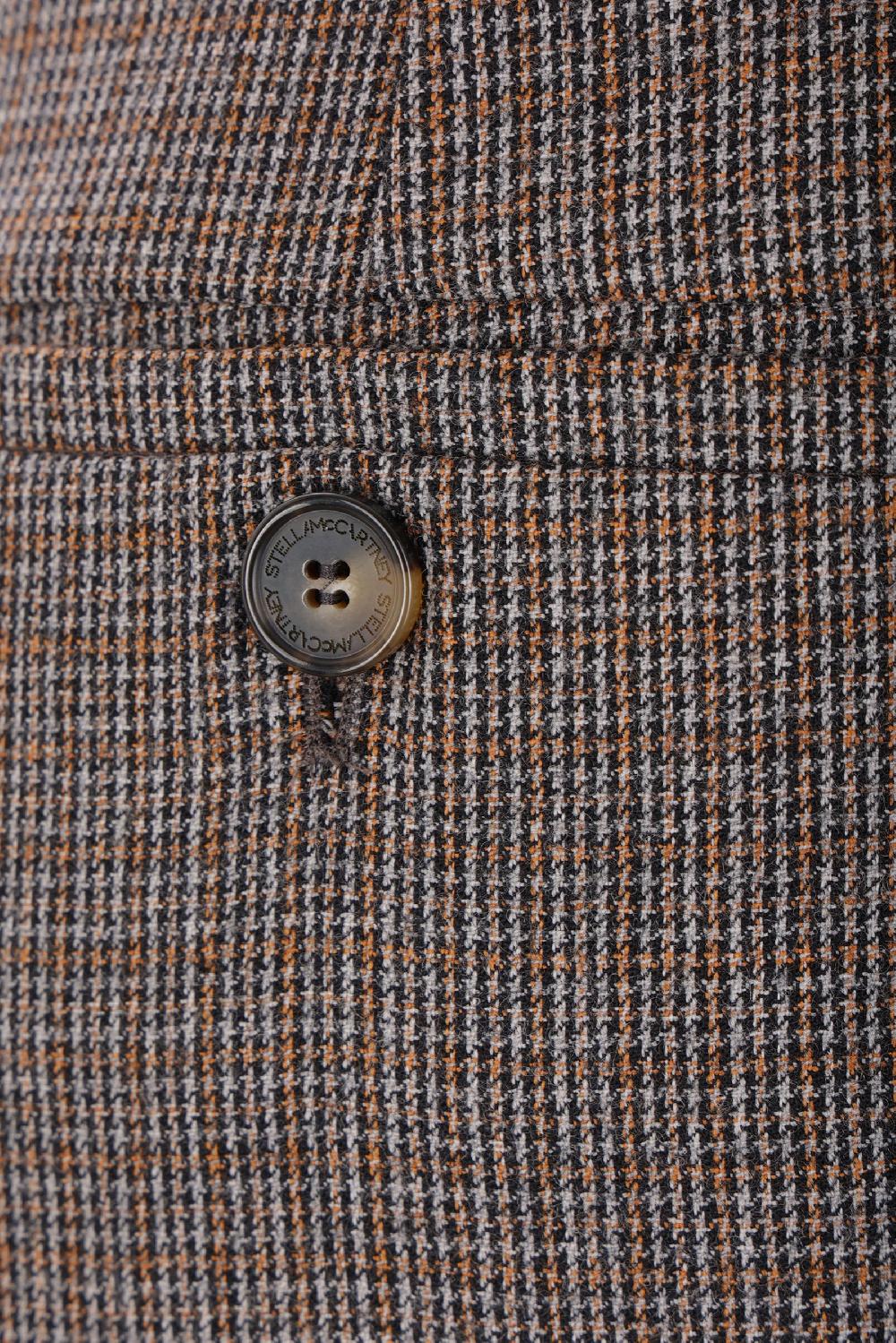 STELLA McCARTNEY Pantalone Bootcut In Lana Check