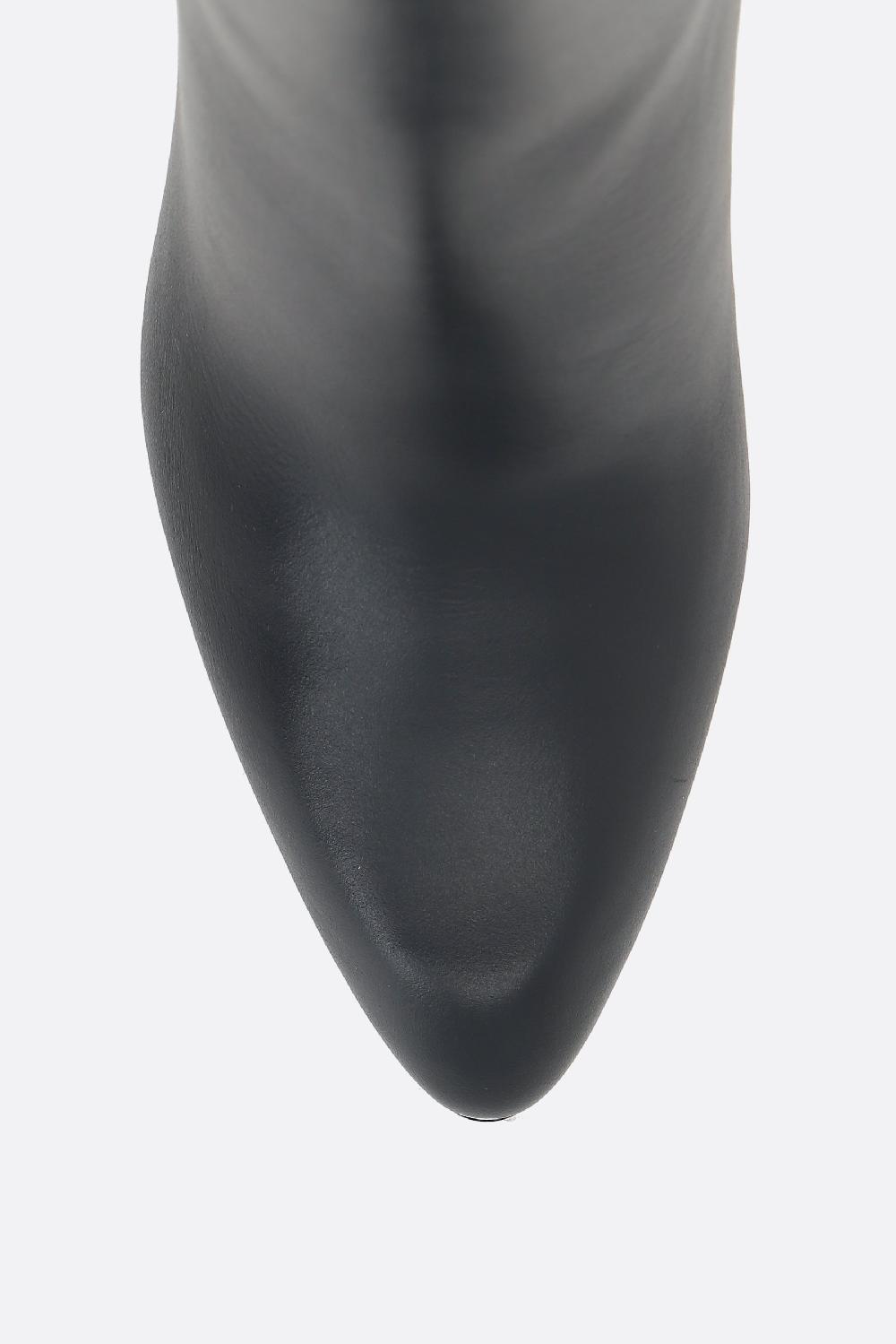 ALEXANDER McQUEEN Stivaletto Armadillo In Pelle Liscia