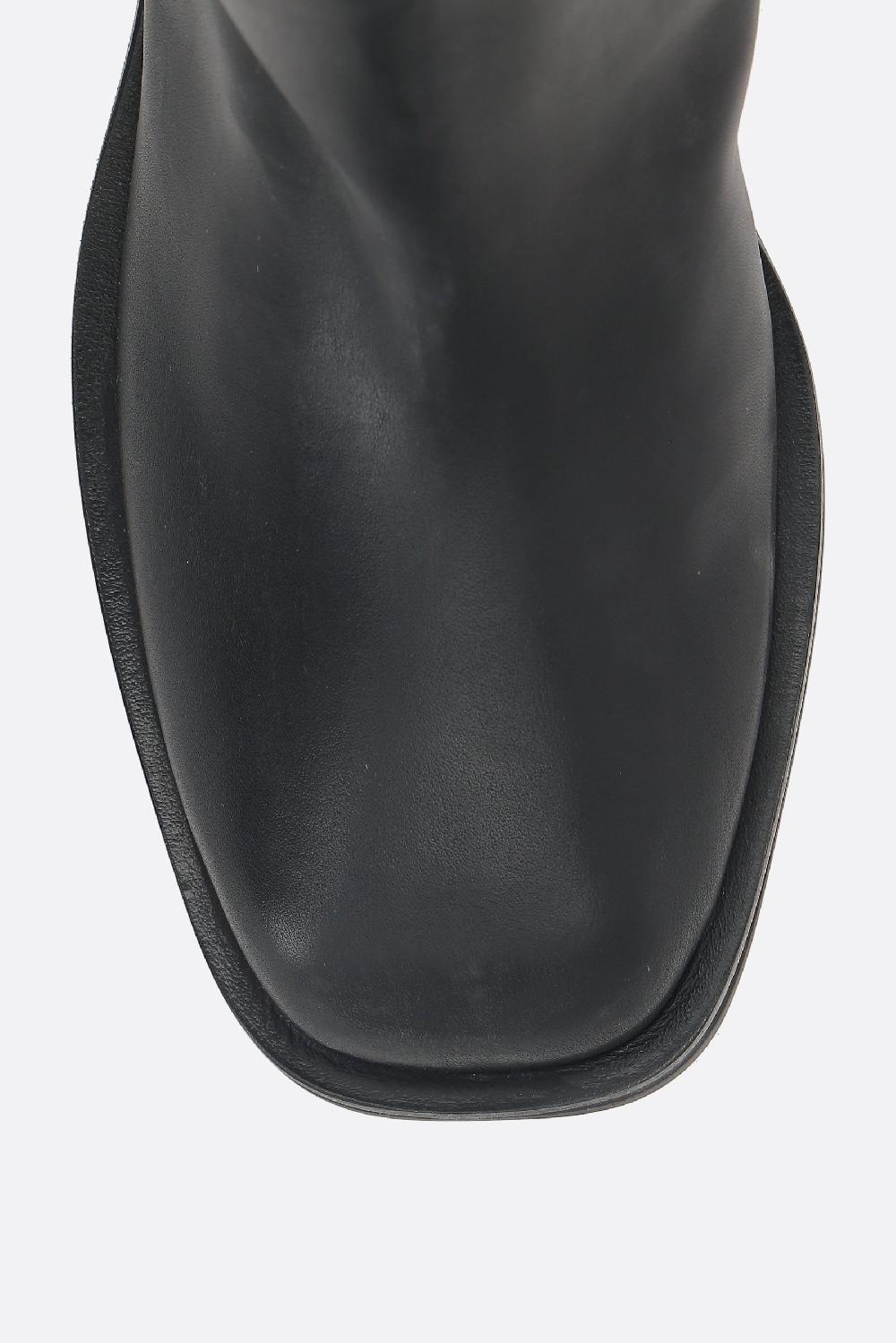 JIMMY CHOO Stivaletto Biker Brooklyn In Pelle Lucida