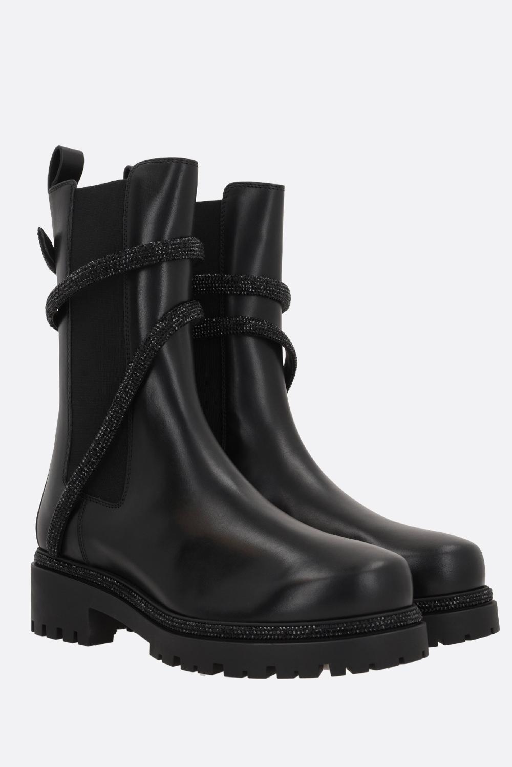 RENÉ CAOVILLA Stivaletto Chelsea Cleo In Pelle Liscia