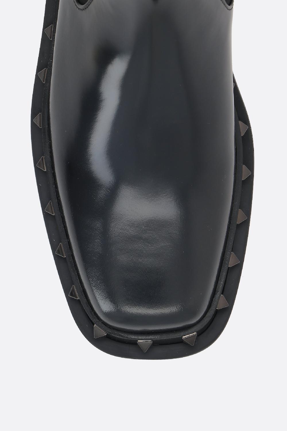 VALENTINO GARAVANI Stivaletto My-Way Rockstud In Pelle Liscia