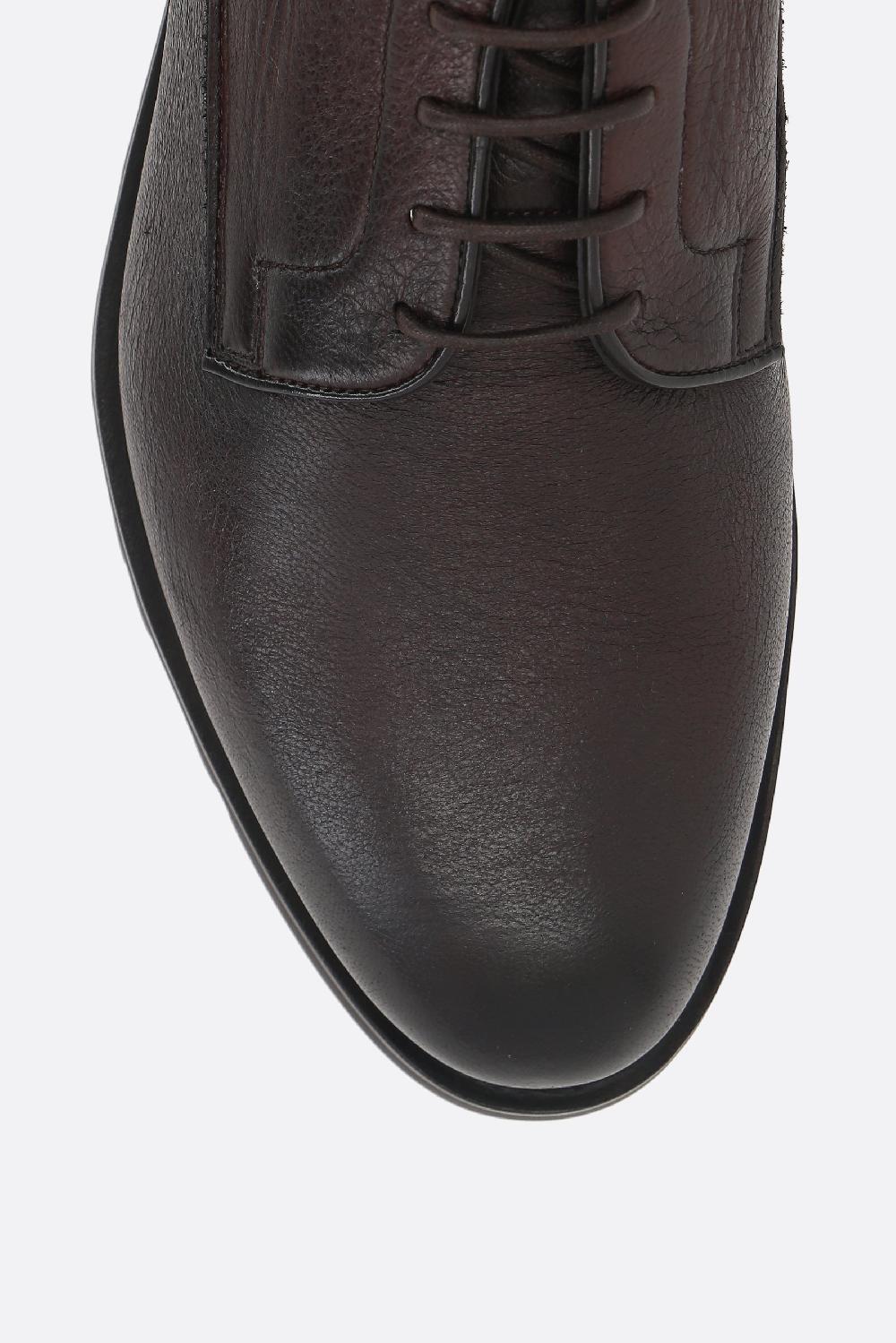 SANTONI Stivaletto Stringato Logan In Pelle Martellata