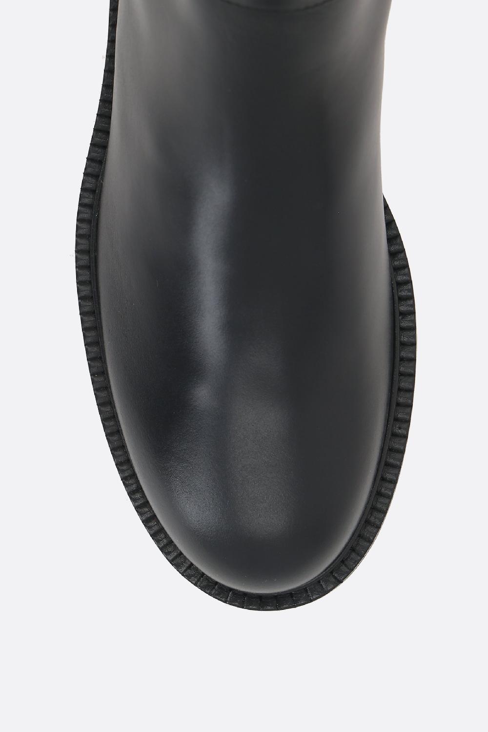 VALENTINO GARAVANI Stivaletto VLogo Locker In Pelle Liscia