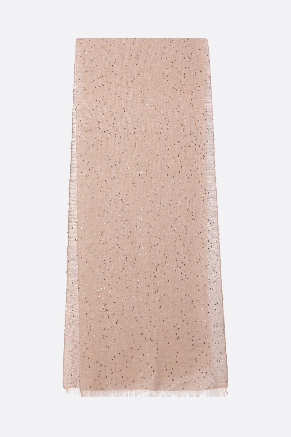 BRUNELLO CUCINELLI Stola In Cashmere E Seta Con Paillettes