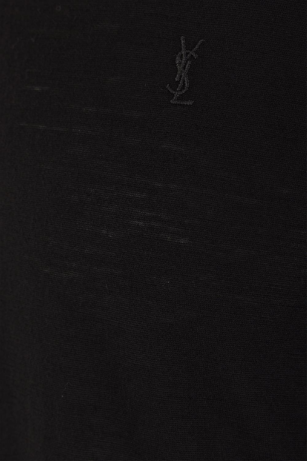 SAINT LAURENT T-shirt A Maniche Lunghe Cassandre In Lana