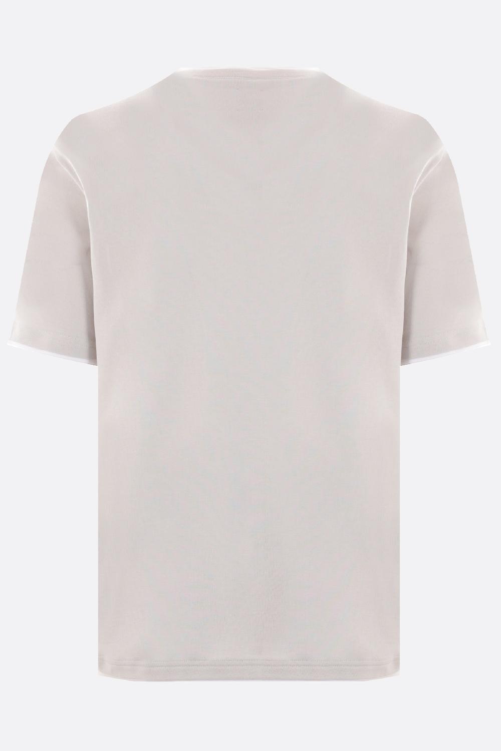 ELEVENTY T-shirt In Cotone Con Bordi A Doppio Strato