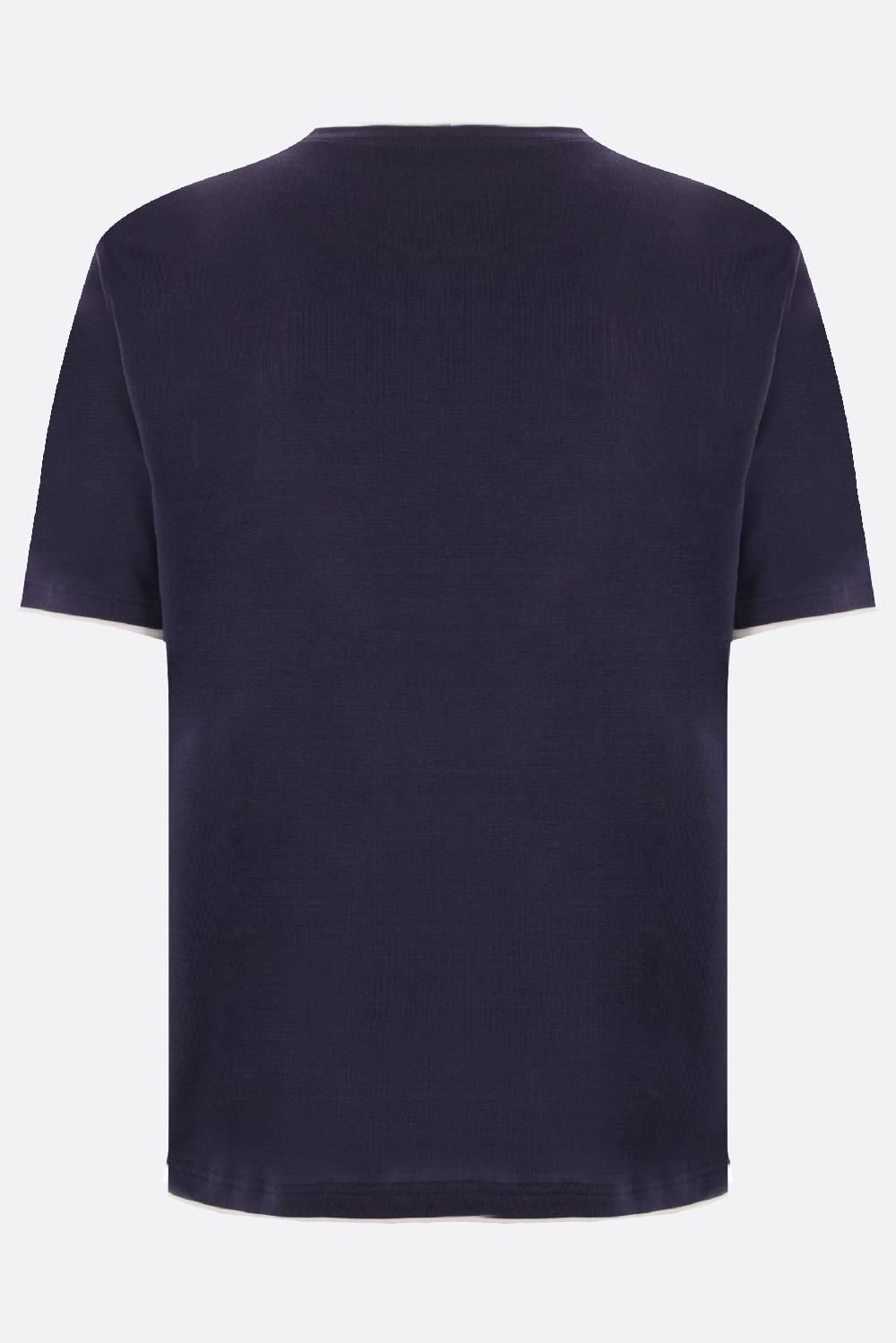 ELEVENTY T-shirt In Cotone Con Bordi A Doppio Strato