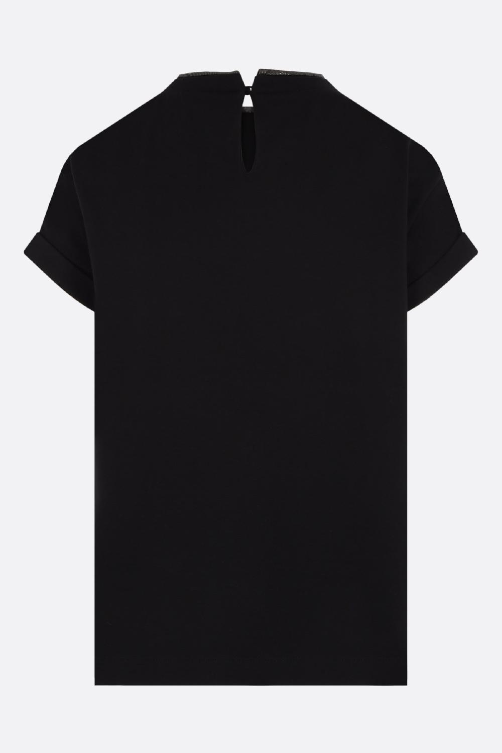 BRUNELLO CUCINELLI T-shirt In Cotone Con Dettaglio Monile