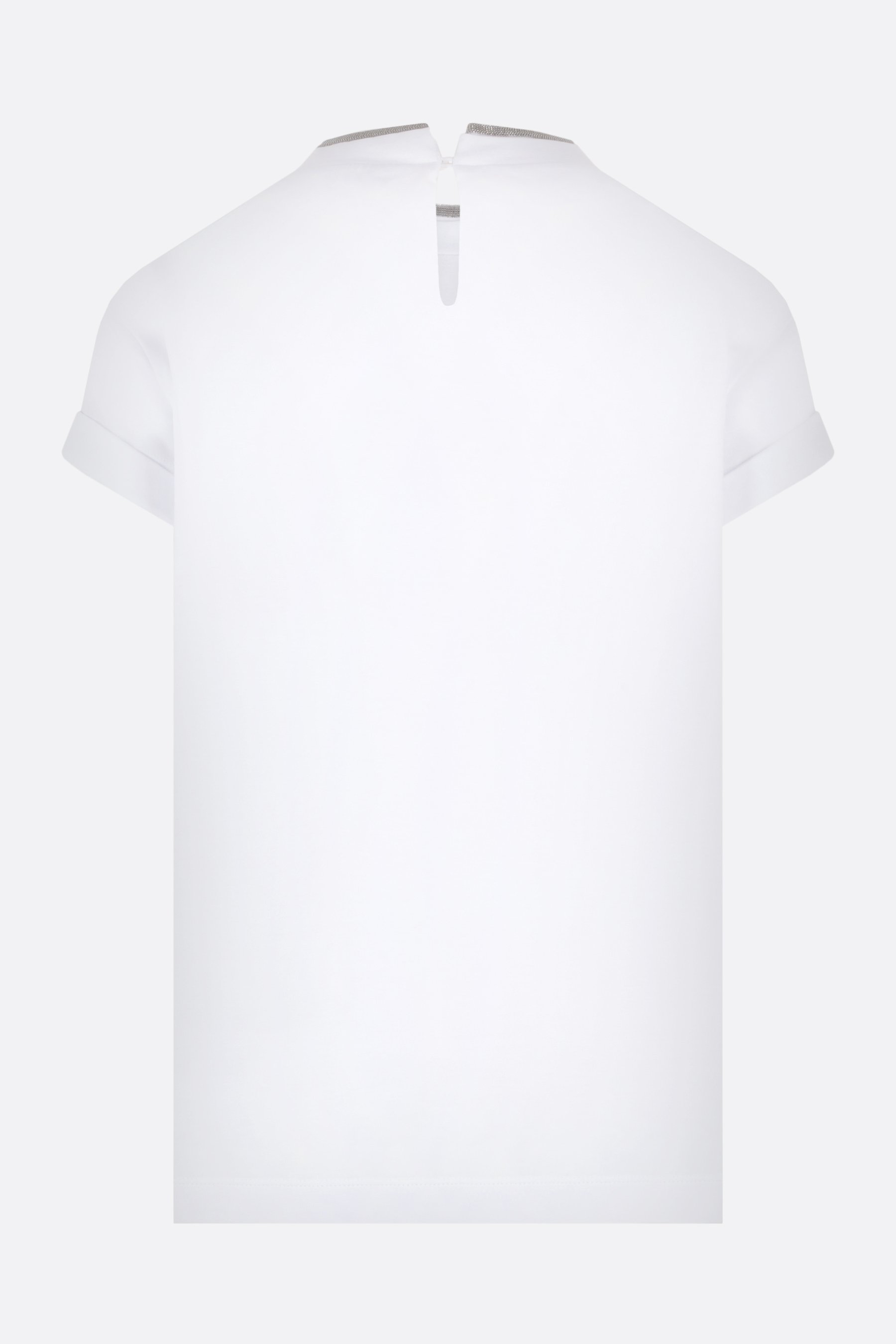 BRUNELLO CUCINELLI T-shirt In Cotone Con Dettaglio Monile