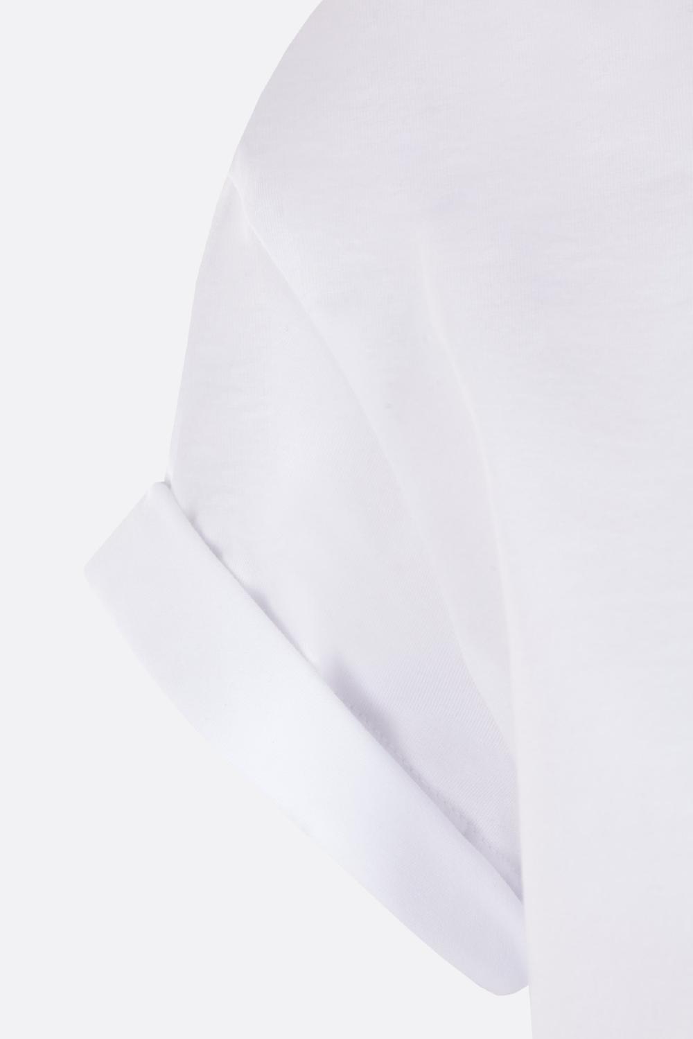 BRUNELLO CUCINELLI T-shirt In Cotone Con Dettaglio Monile