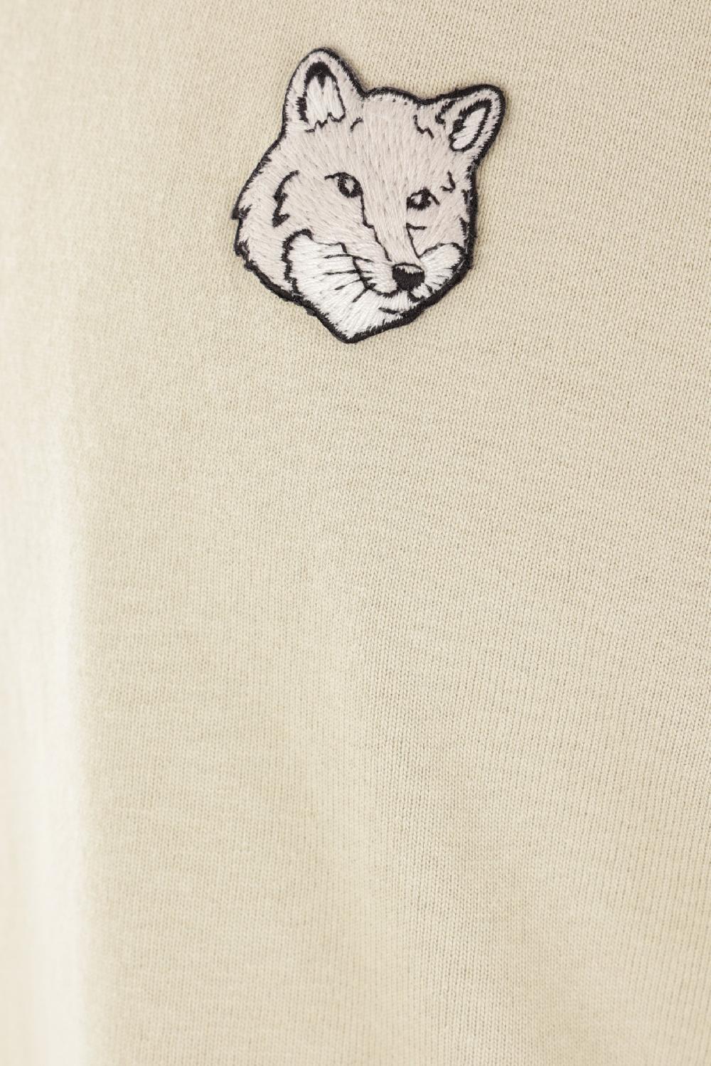 MAISON KITSUNÉ T-shirt In Cotone Patch Bold Fox Head