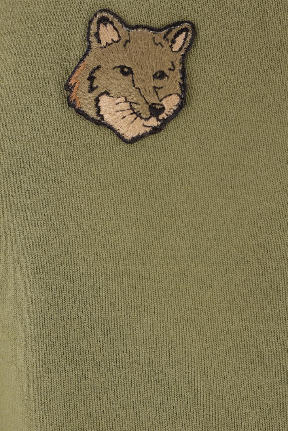 MAISON KITSUNÉ T-shirt In Cotone Patch Bold Fox Head