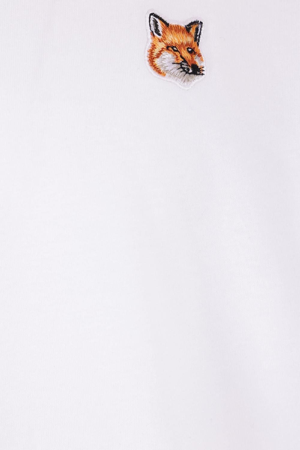 MAISON KITSUNÉ T-shirt In Cotone Patch Logo Fox Head