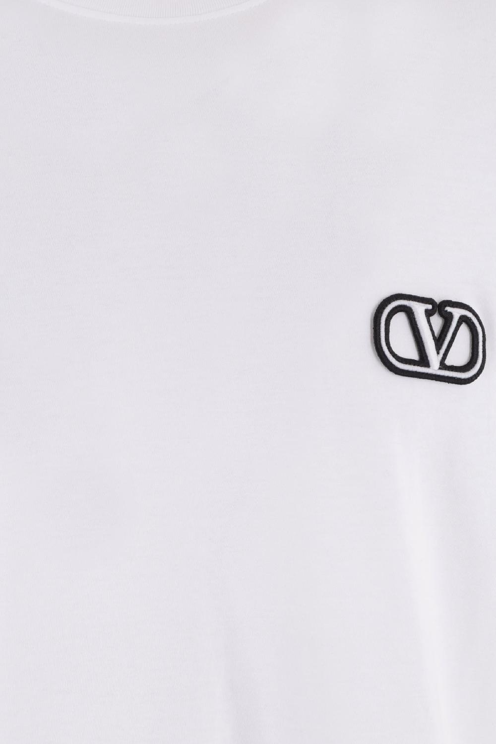 VALENTINO GARAVANI T-shirt In Cotone Patch Vlogo Signature