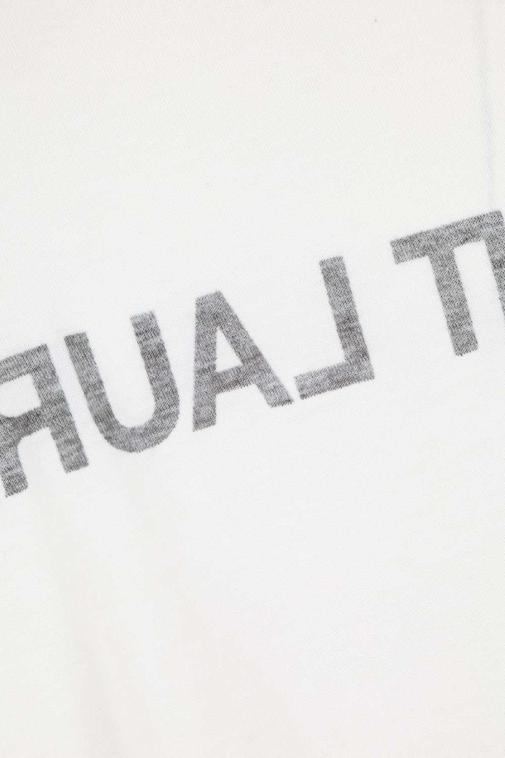 SAINT LAURENT T-shirt In Cotone Stampa Logo Reversed