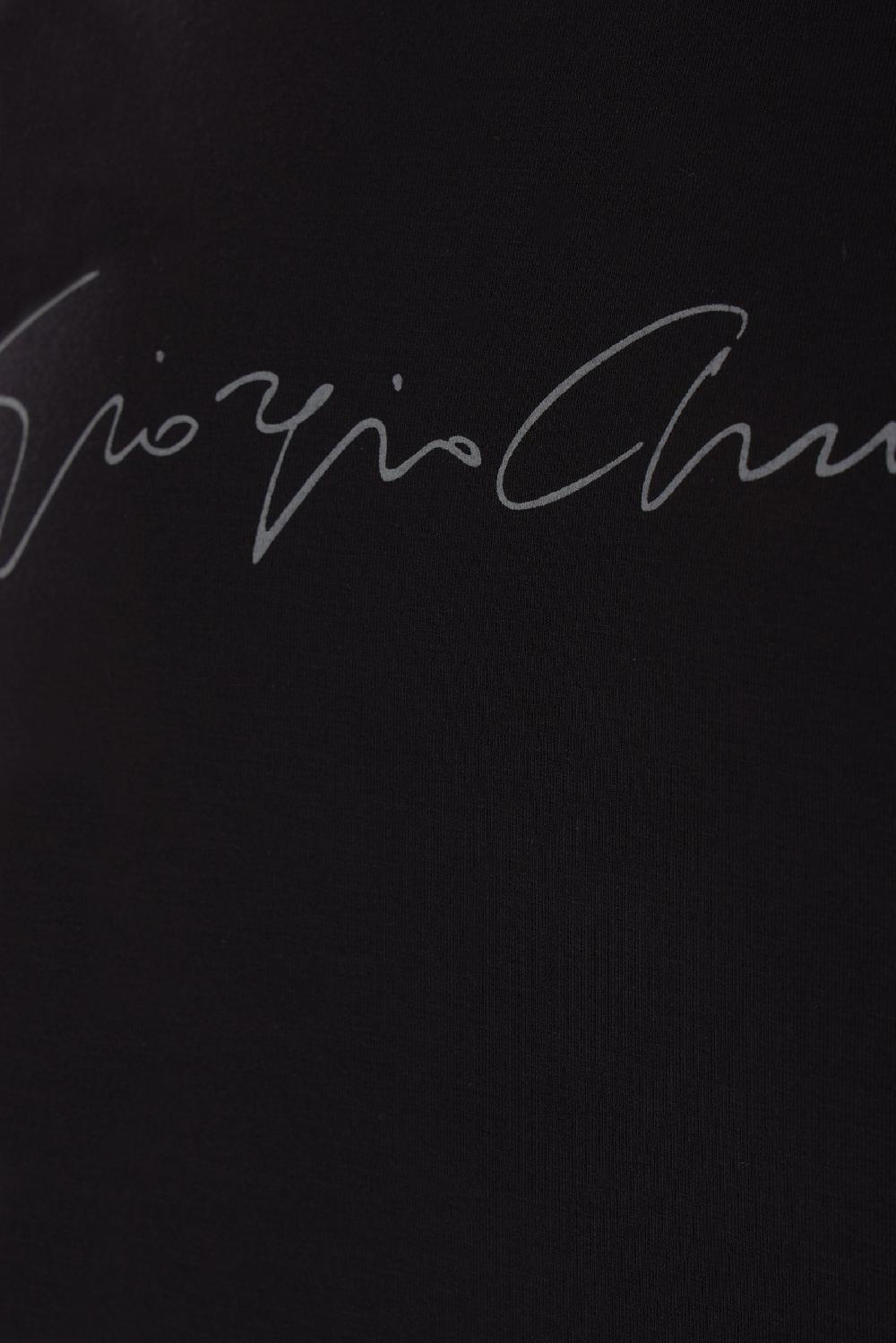 GIORGIO ARMANI T-shirt In Viscosa Stretch Stampa Logo