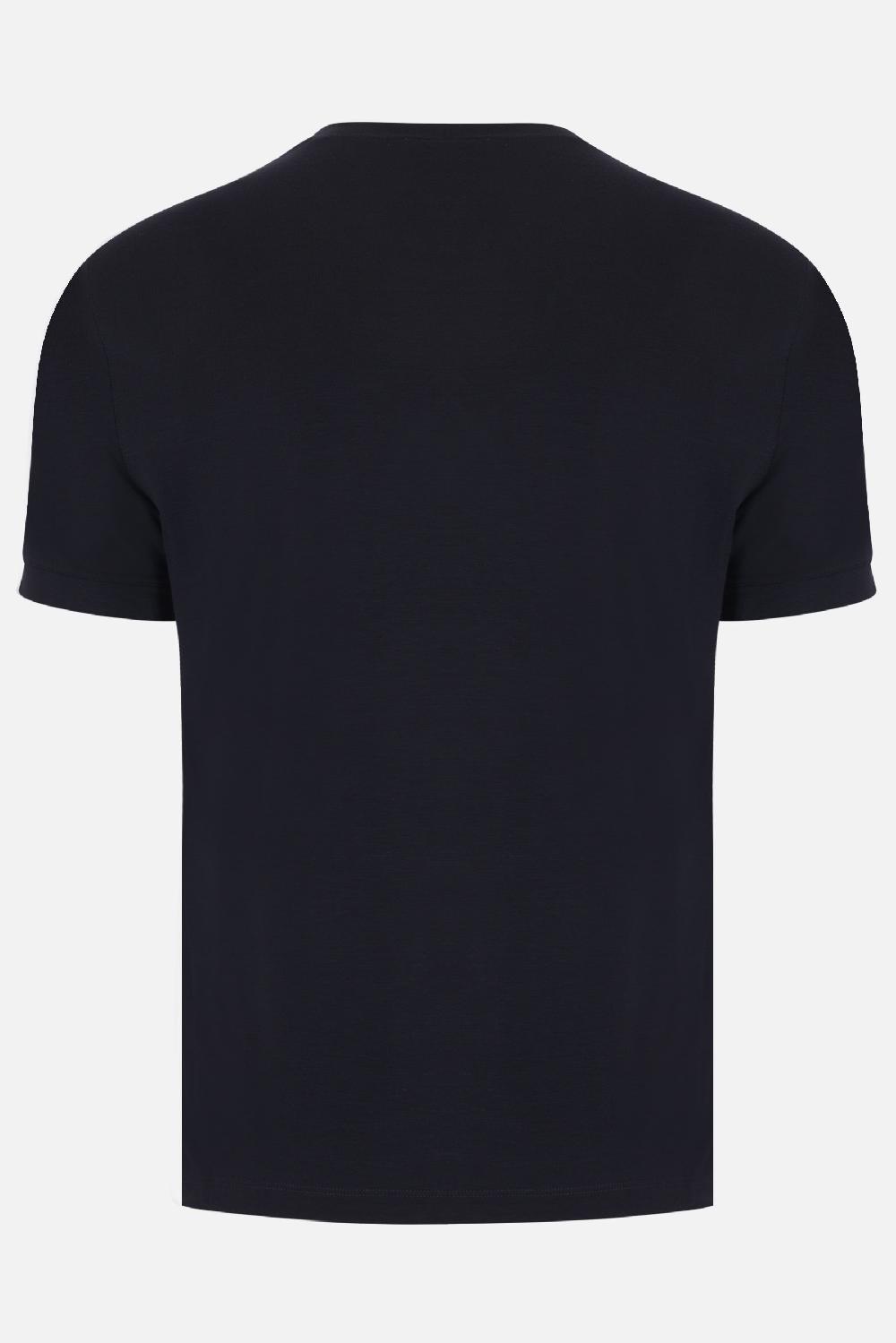 GIORGIO ARMANI T-shirt In Viscosa Stretch Stampa Logo