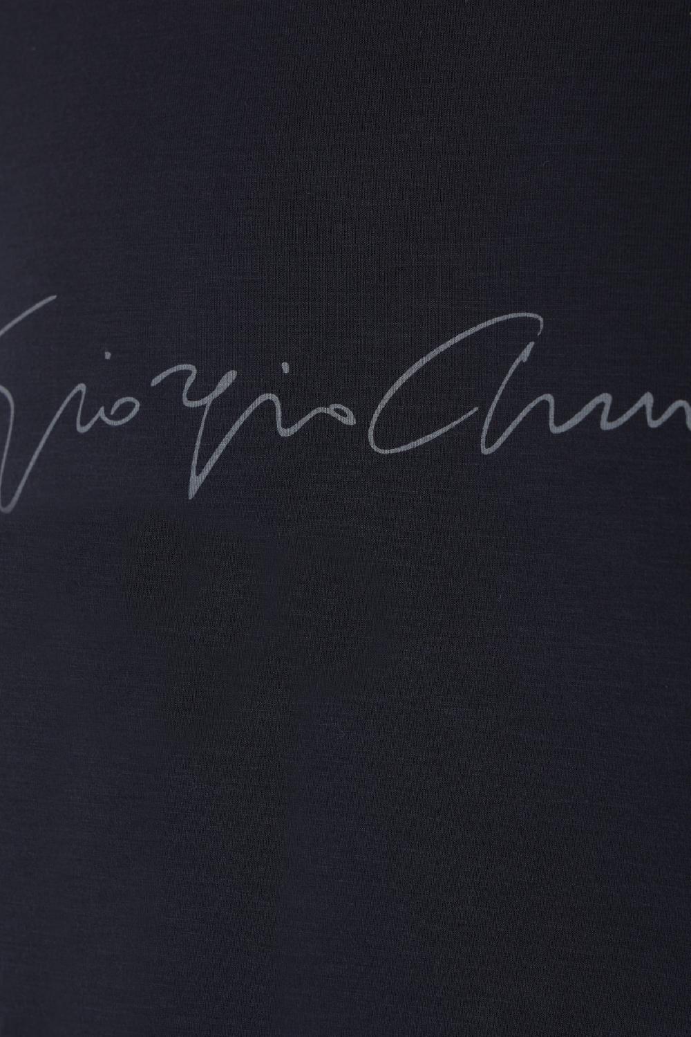 GIORGIO ARMANI T-shirt In Viscosa Stretch Stampa Logo
