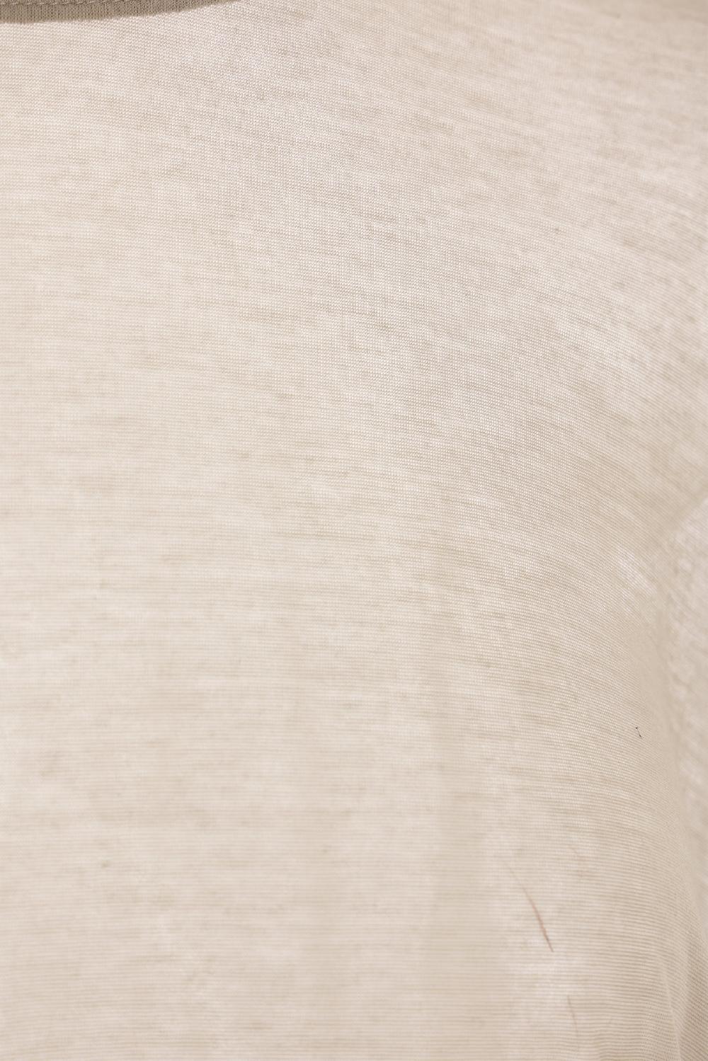 PRADA T-shirt Oversize A Maniche Lunghe In Misto Seta