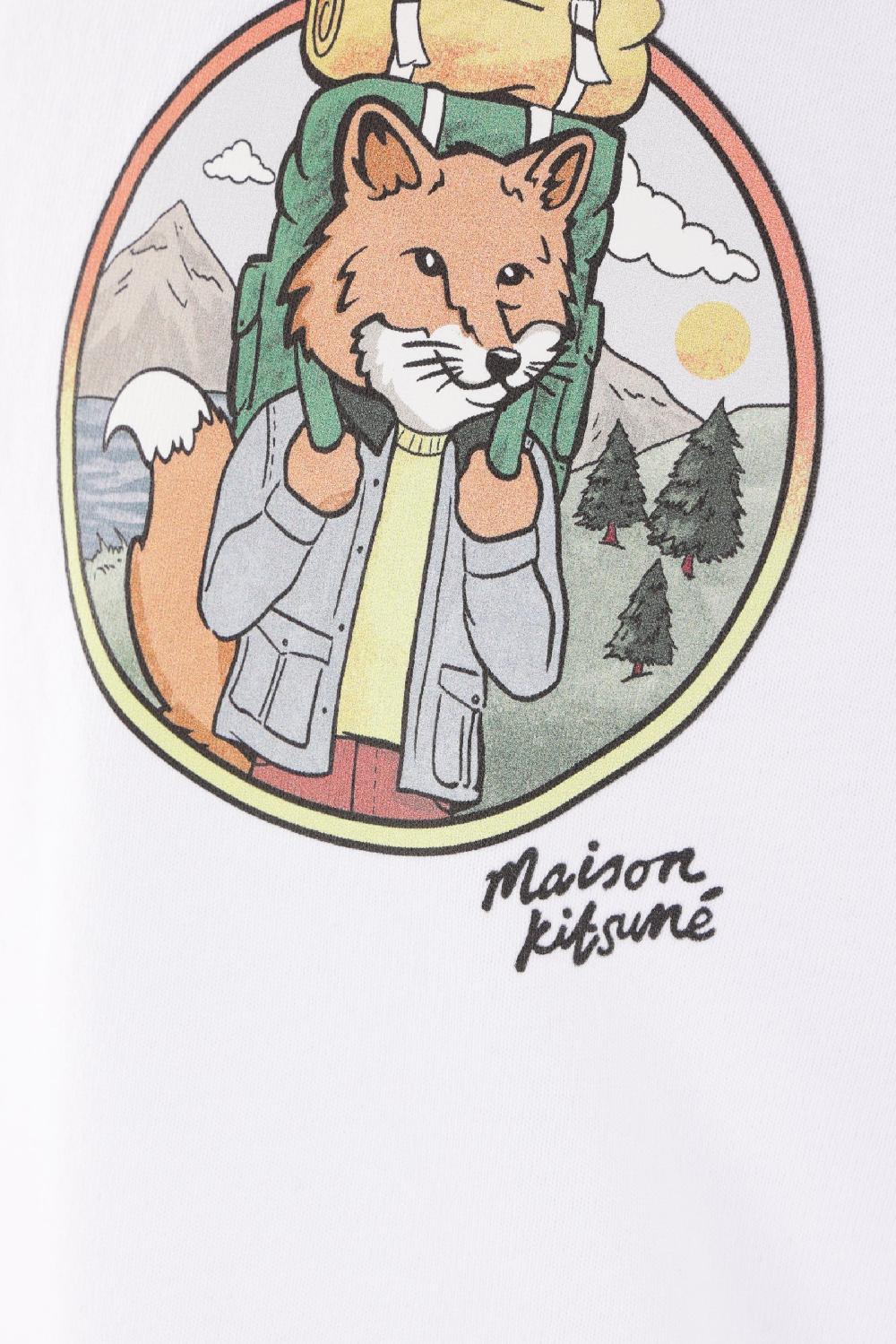 MAISON KITSUNÉ T-shirt Oversize Rambling Fox In Cotone