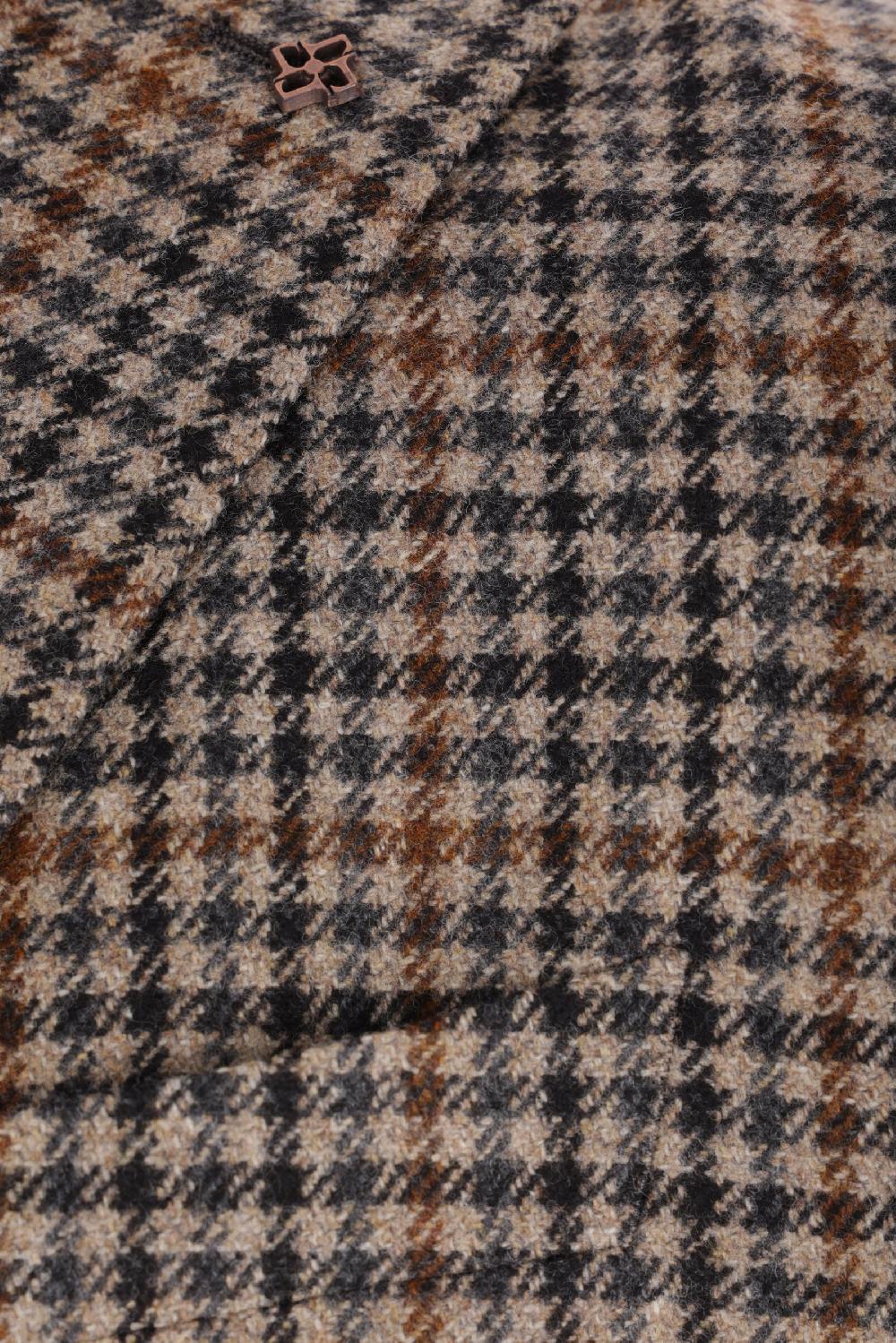 TAGLIATORE Giacca Monopetto In Lana Check