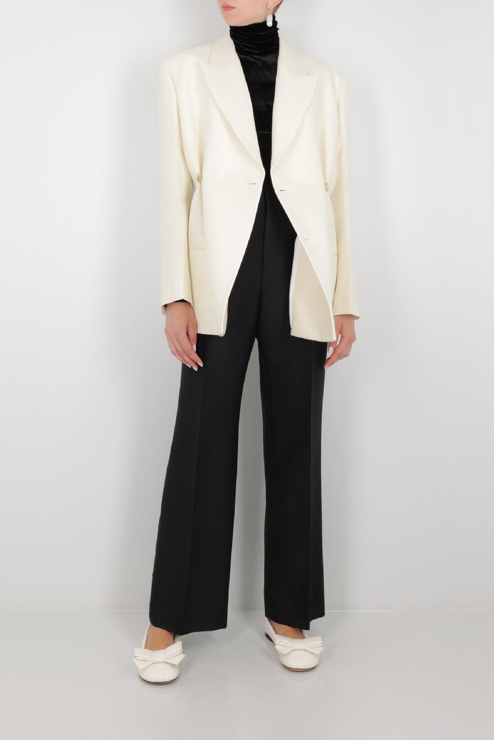 THE ROW Giacca Doppiopetto Cosima In Lana E Seta